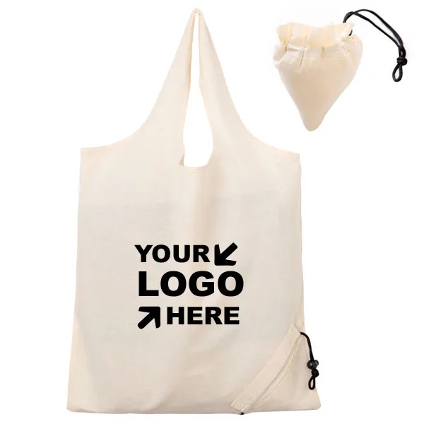 Foldable Cotton Tote Bags, custom tote bag with logo imprint 2