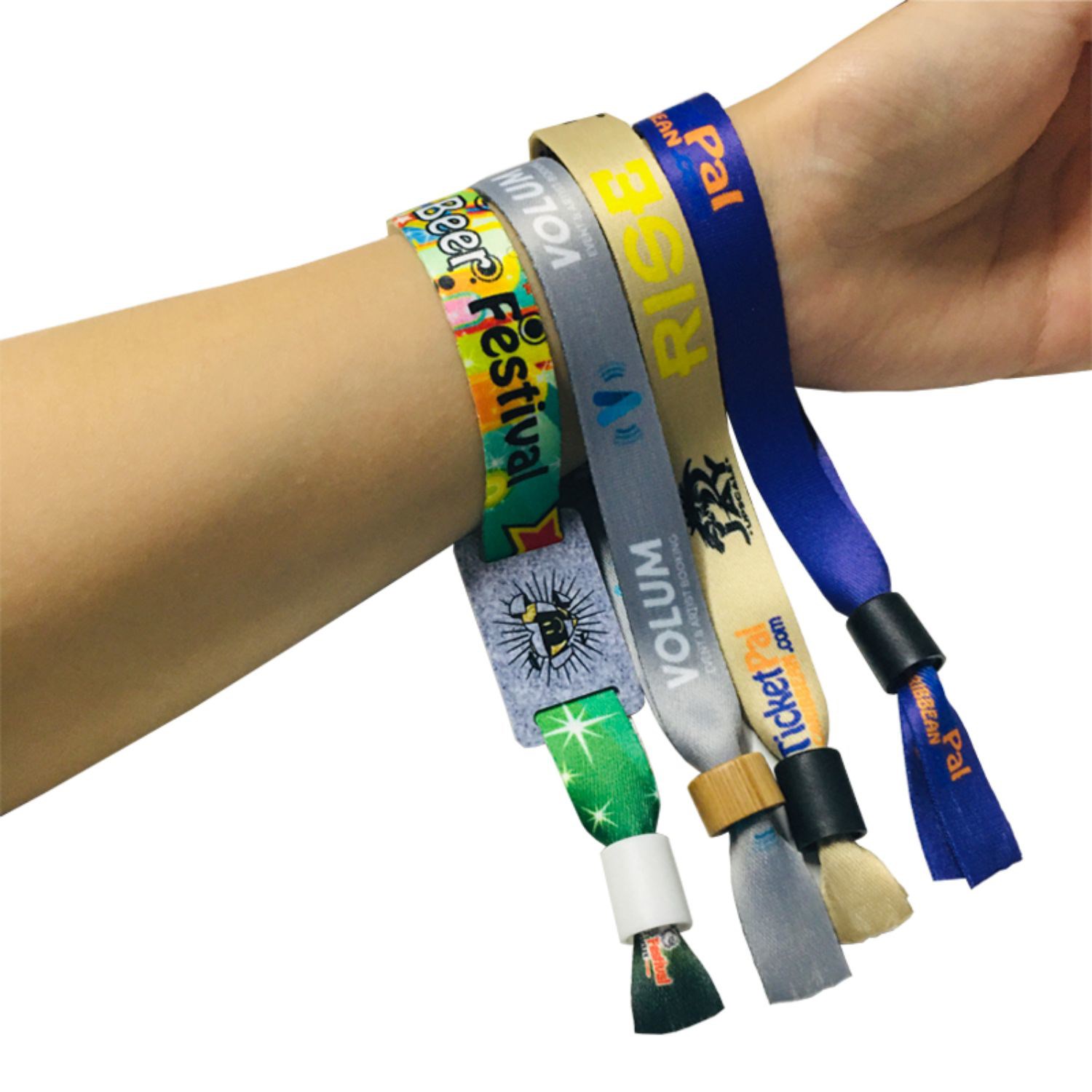 1/2" Sublimated Event Wristbands w/ Locking Bead 6