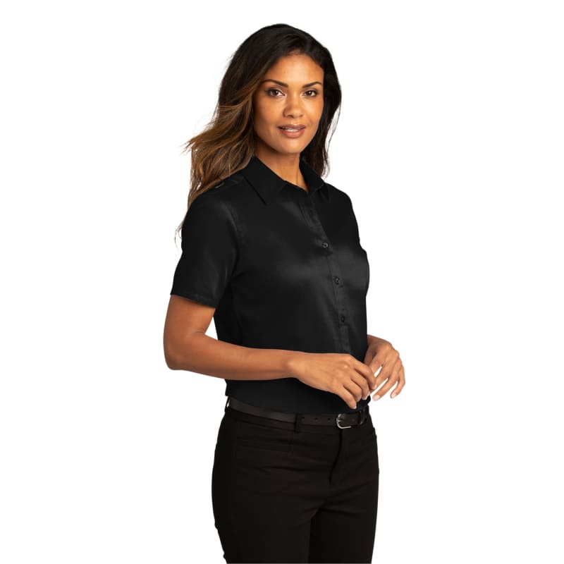 Port Authority Ladies Short Sleeve SuperPro React Twill Shirt. 37