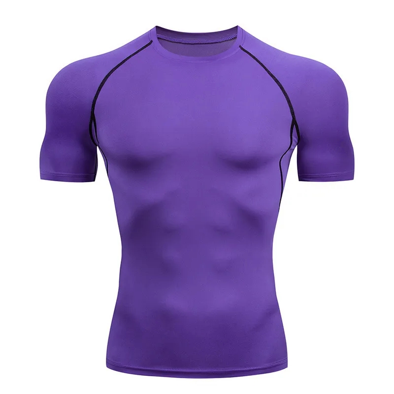 Compression Shirts Short Sleeve Cool Dry Sports Athletic Wor 3