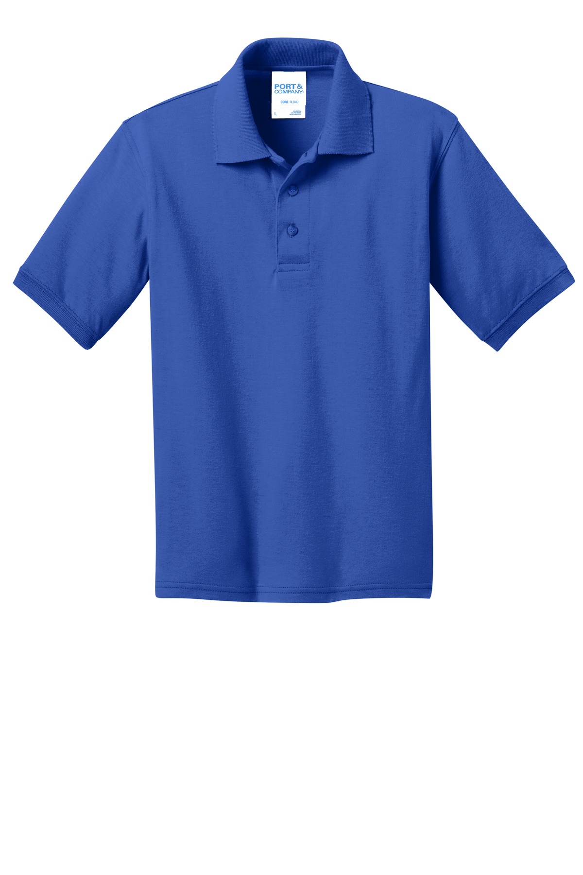 Port & Co Youth Core Blend Jersey Knit Polo. KP55Y 18