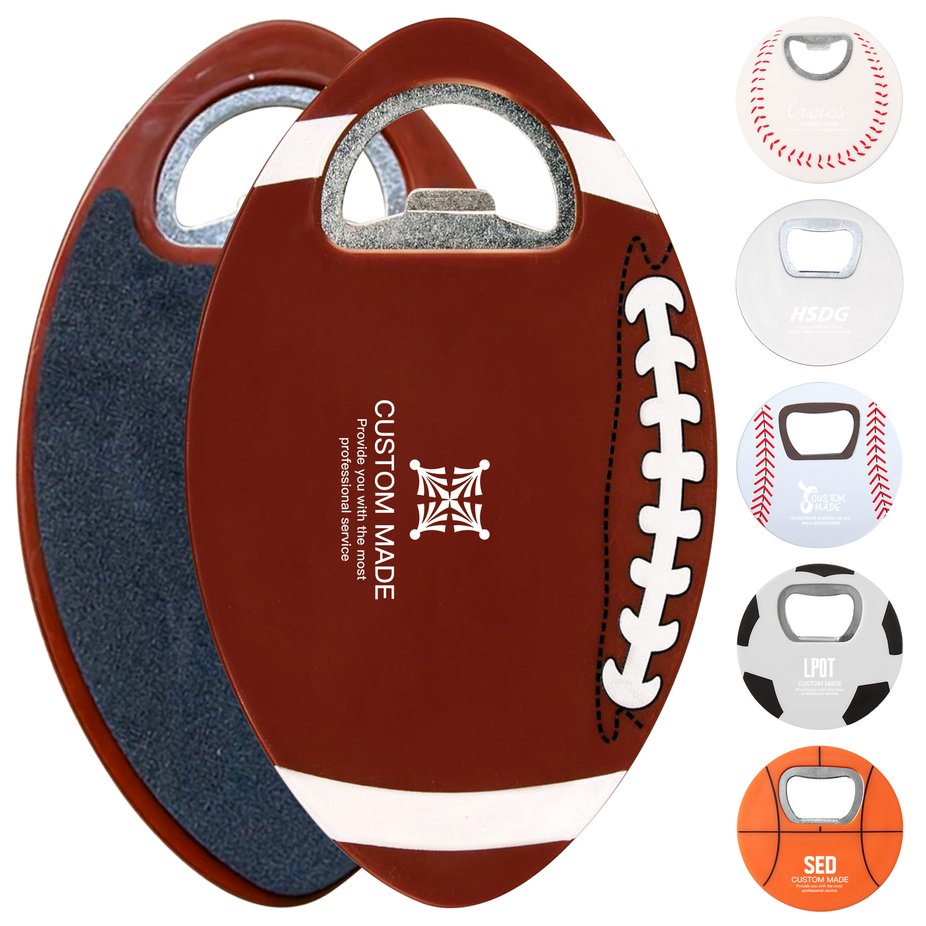 Creative Ball-Shaped Refrigerator Sticker Bottle Opener 2