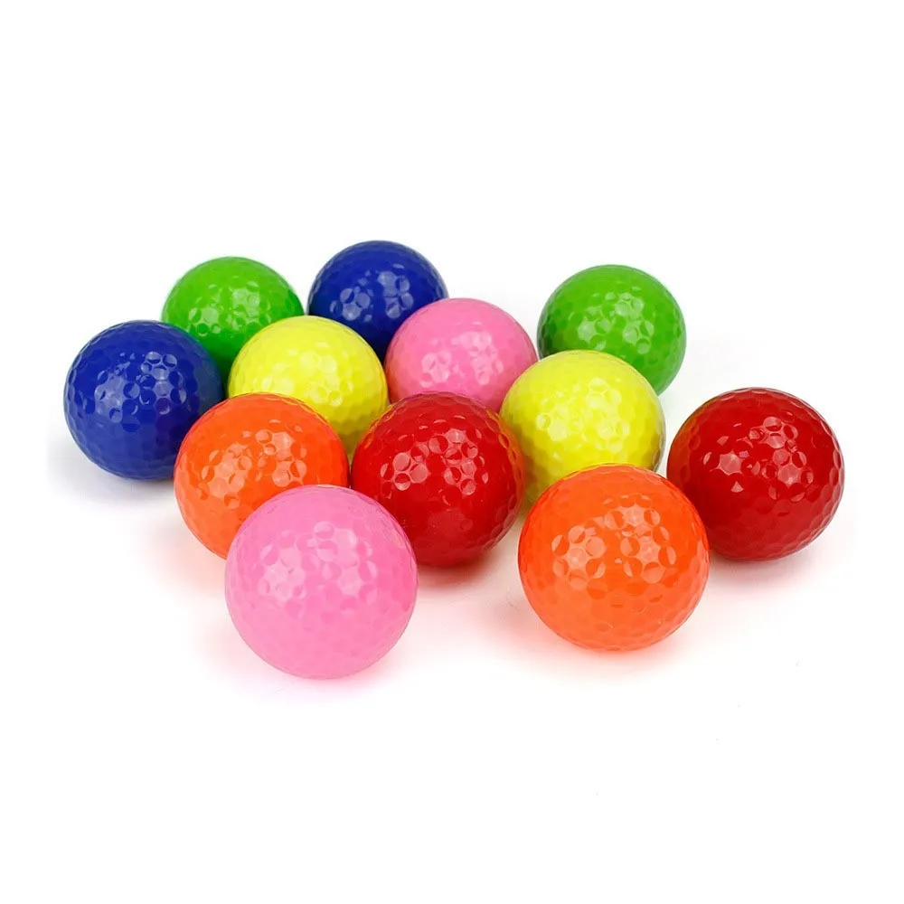 Colored Double-layer Training Golf Ball 392/395 Honeycombs 2