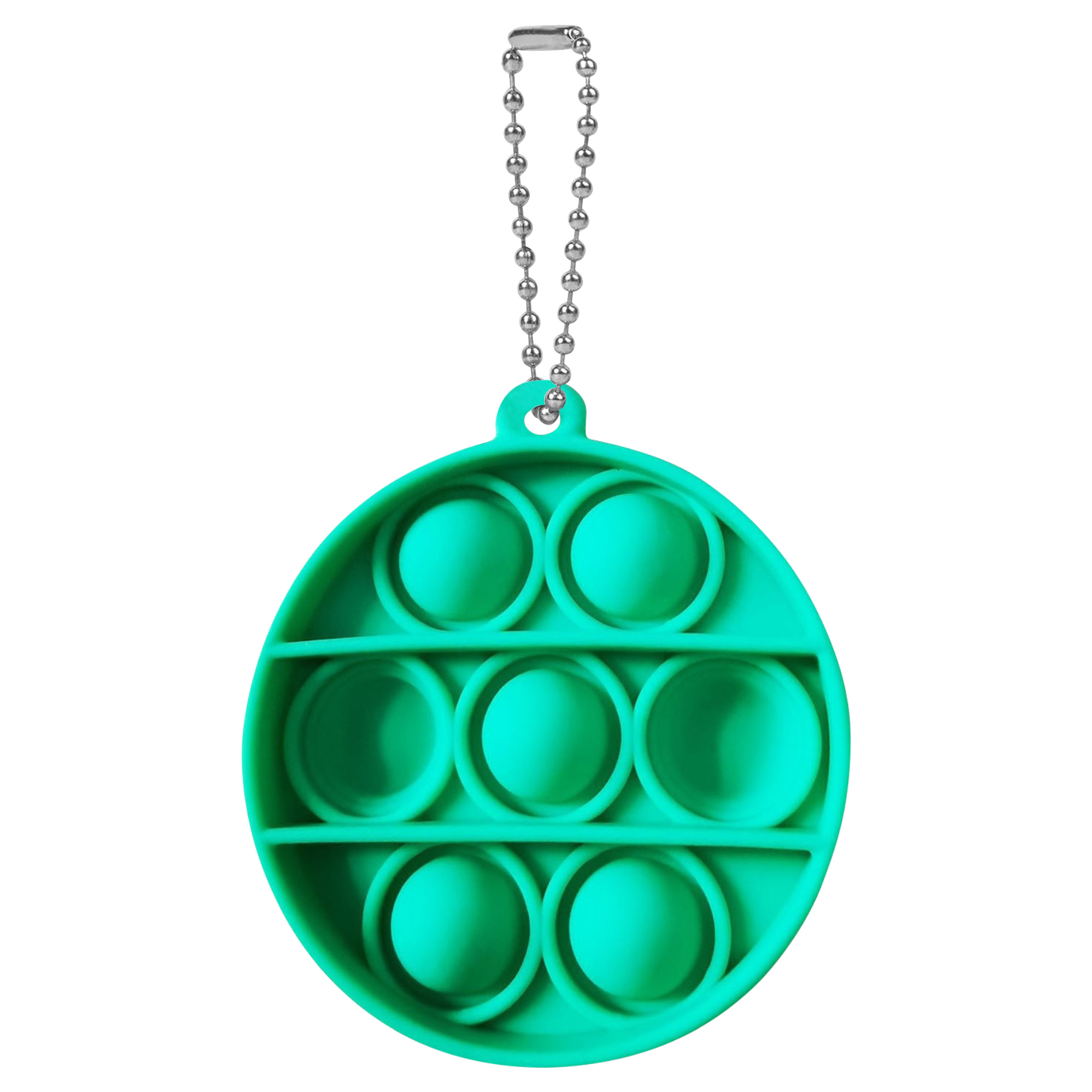 Multifuctional Silicone Round Mini Push Bubble Keychain 2