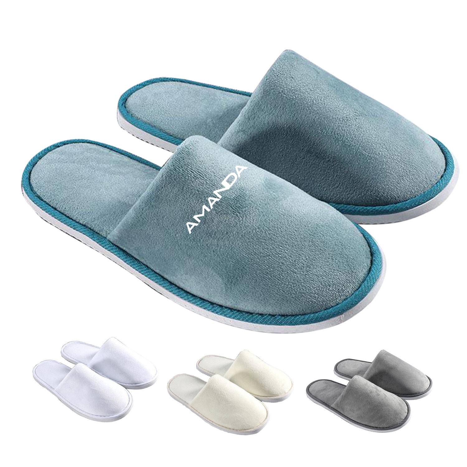 Disposable Ultra Soft Amenities coral fleece slippers 2