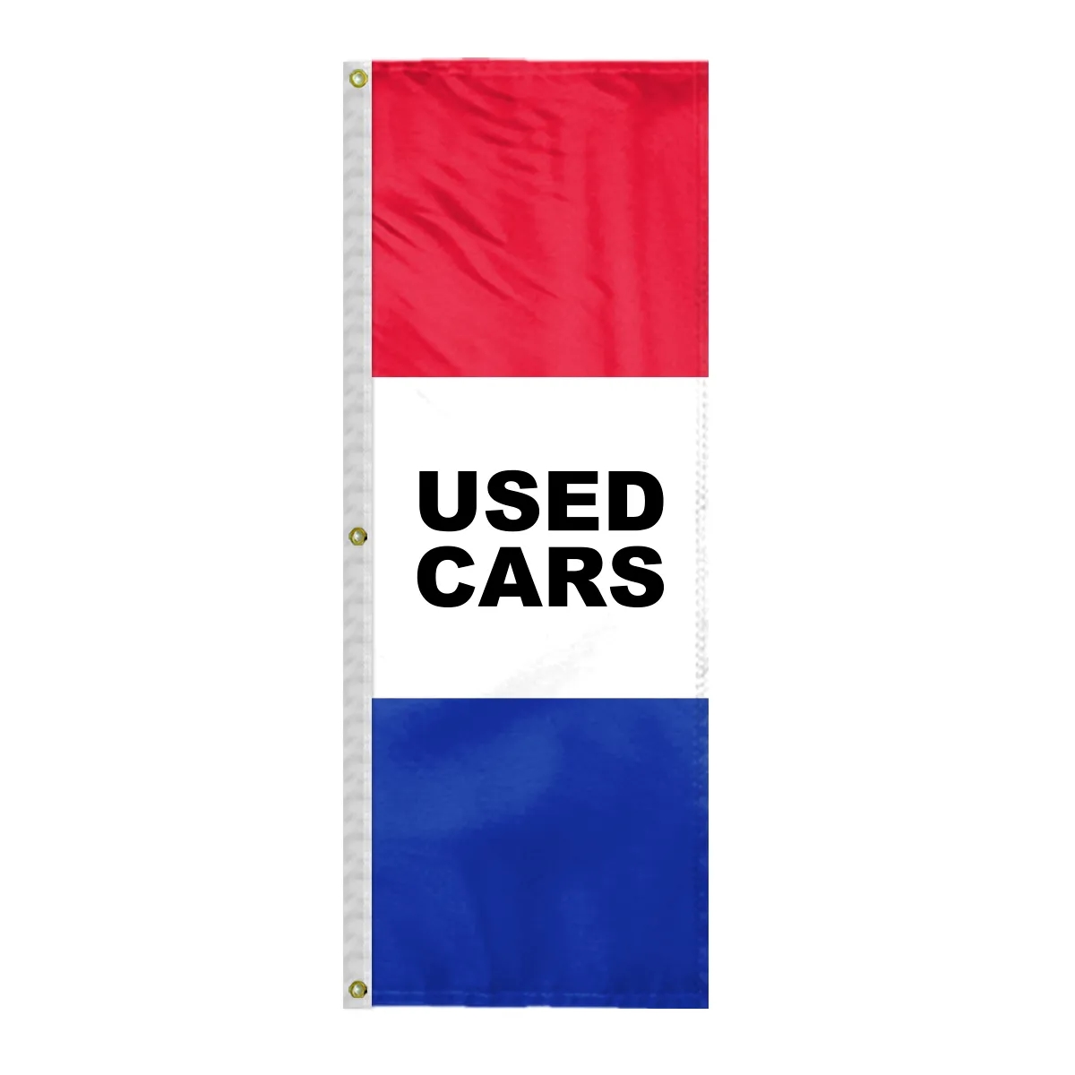 8' x 28" (3) Sewn Stripes Horizontal Message Flags 10