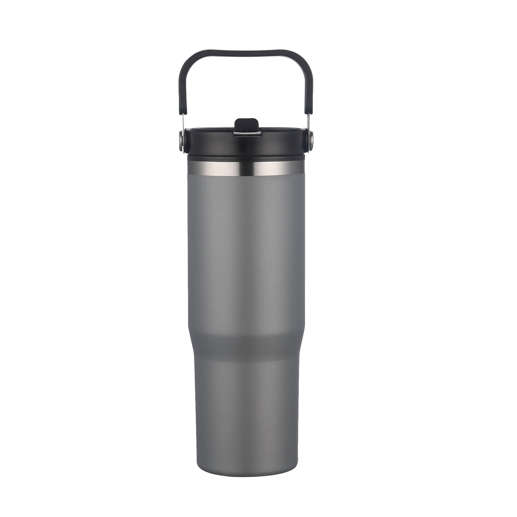 30 oz. Double Wall Travel Mug with Straw Lid & Carry Handle 18