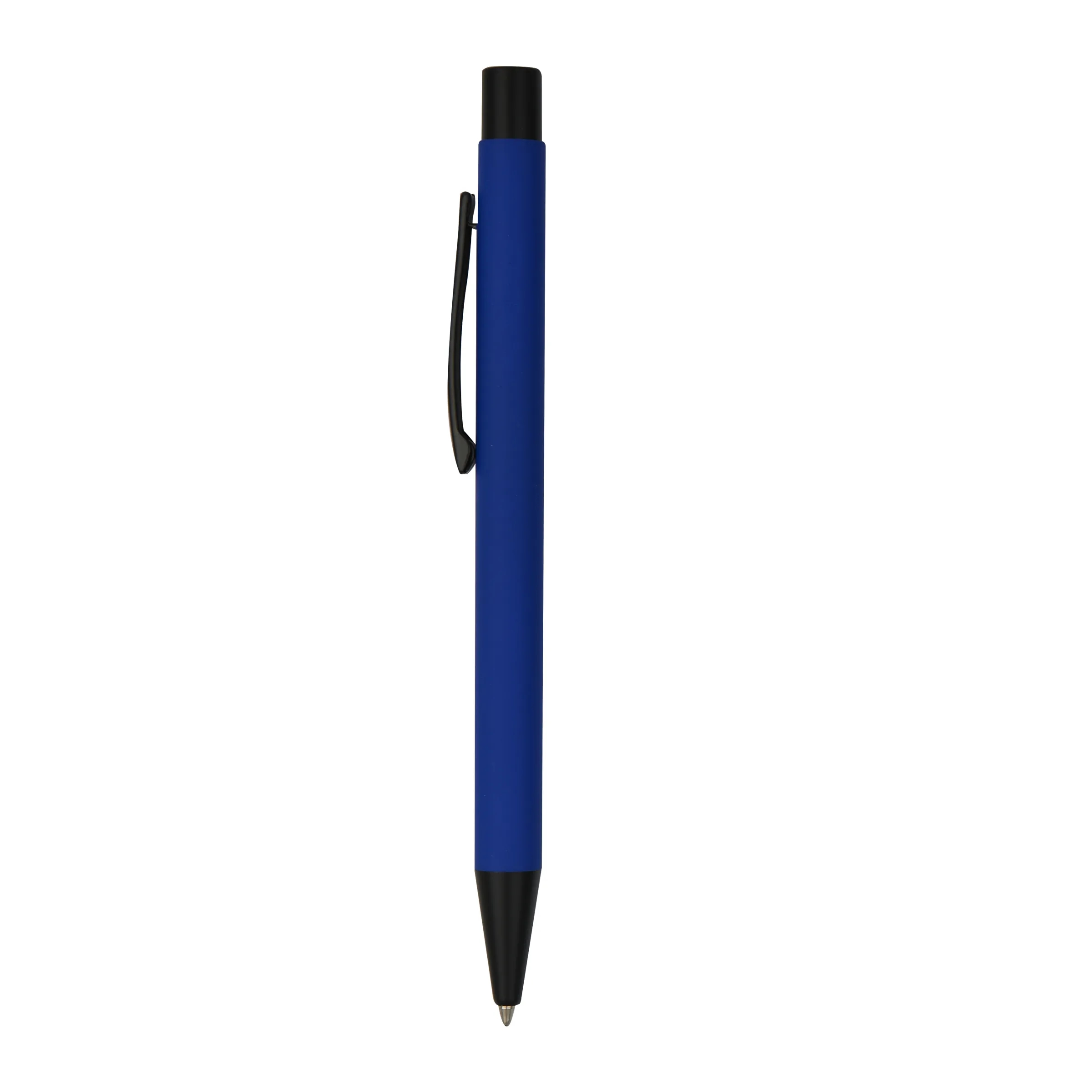 Chrome Engraved Soft Rubber Click Metal Ballpoint Pen 2