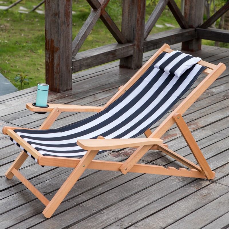 Outdoor Solid Wood Folding Chair 1