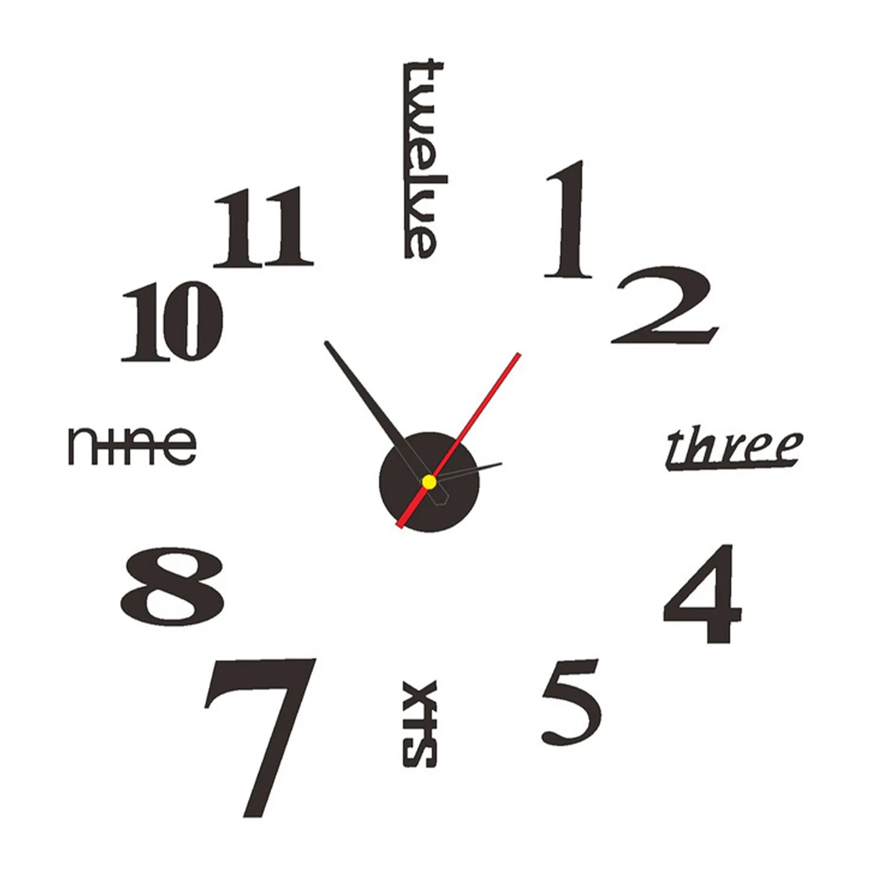 Wall Sticker Diy Clock 5