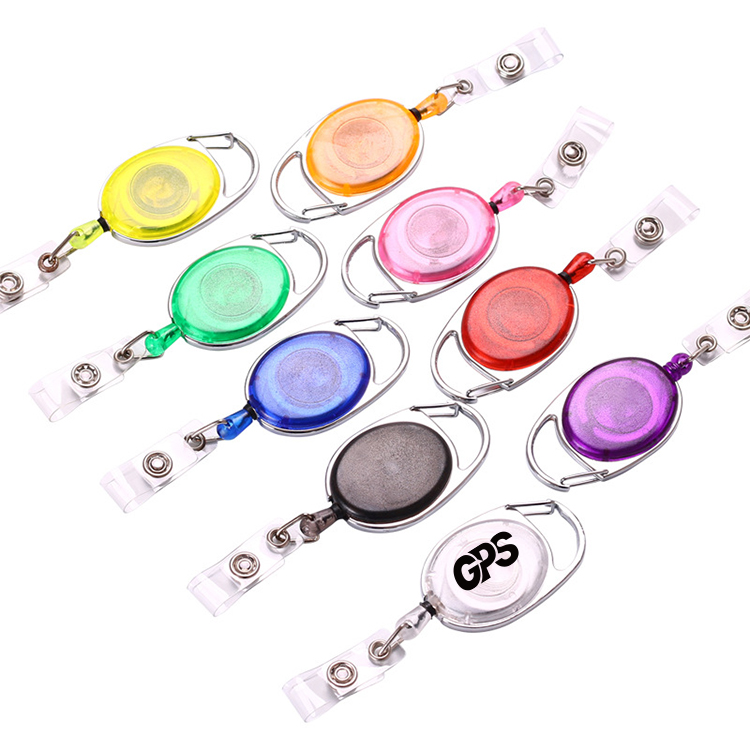 Retractable Badge Holders with Carabiner Reel Clips