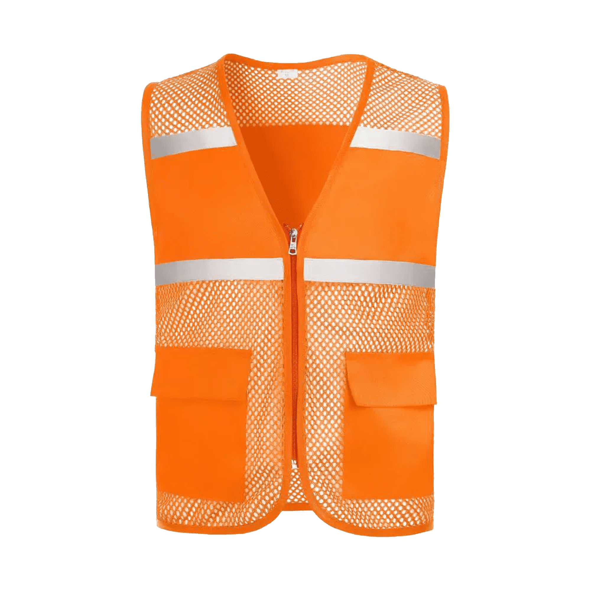 Pockets and Zipper Reflective Safety Vest 4