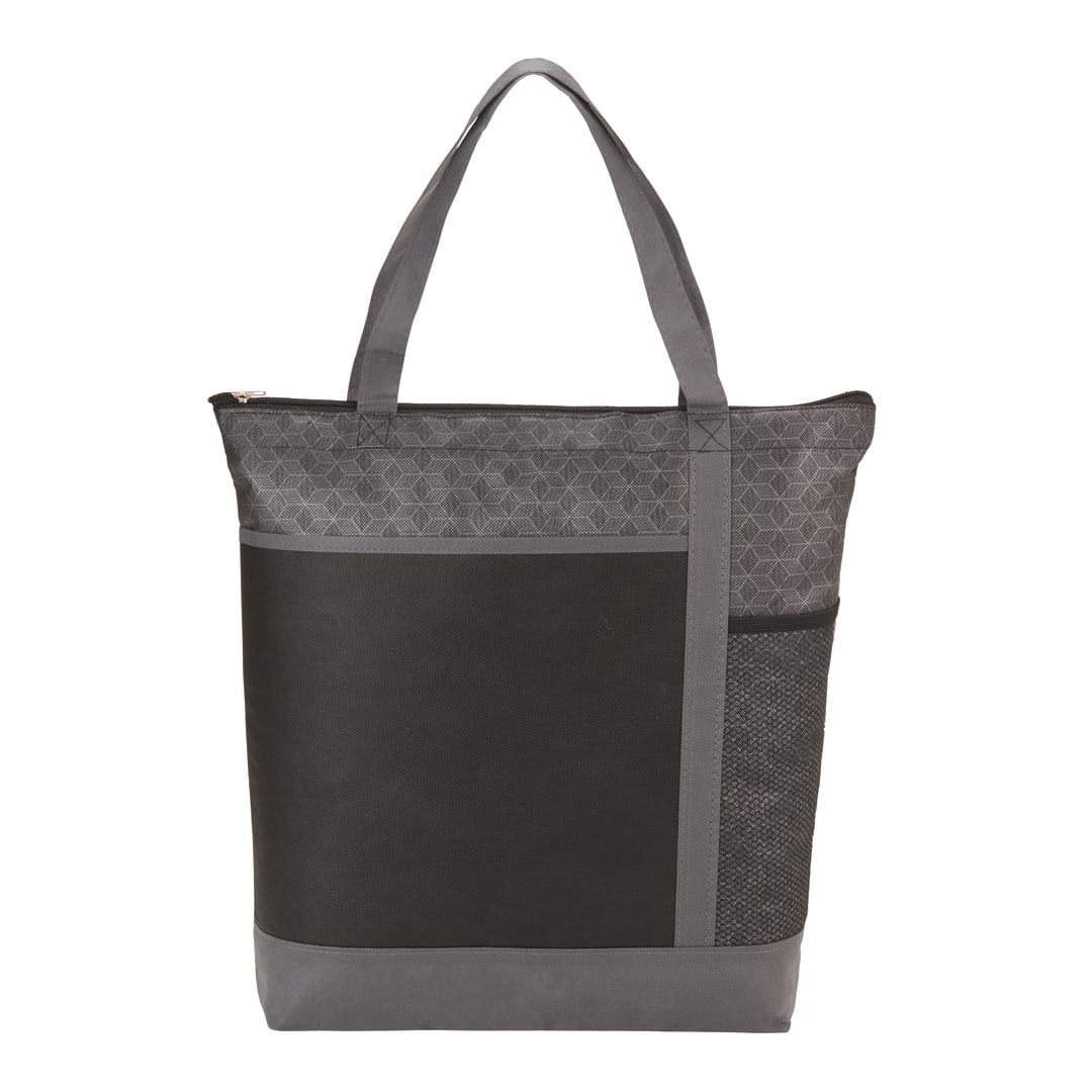 Chrome Non-Woven Zipper Convention Tote 10
