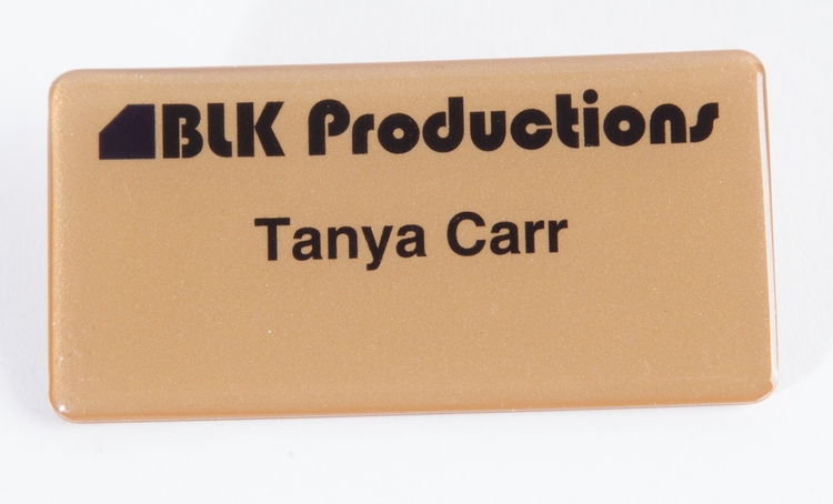 3" W x 1.5" H - PVC Name Badge 2