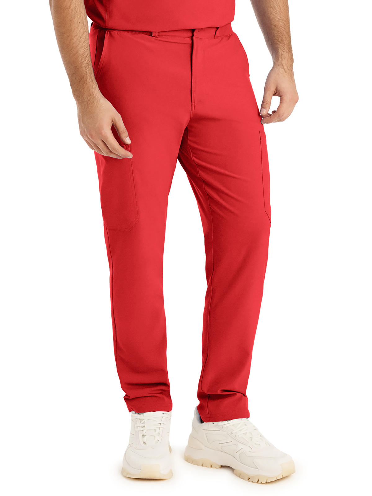 Landau - Forward - Men's Eight-Pocket Mid-Rise Rib-Knit Elastic Waist Cargo Pant 19
