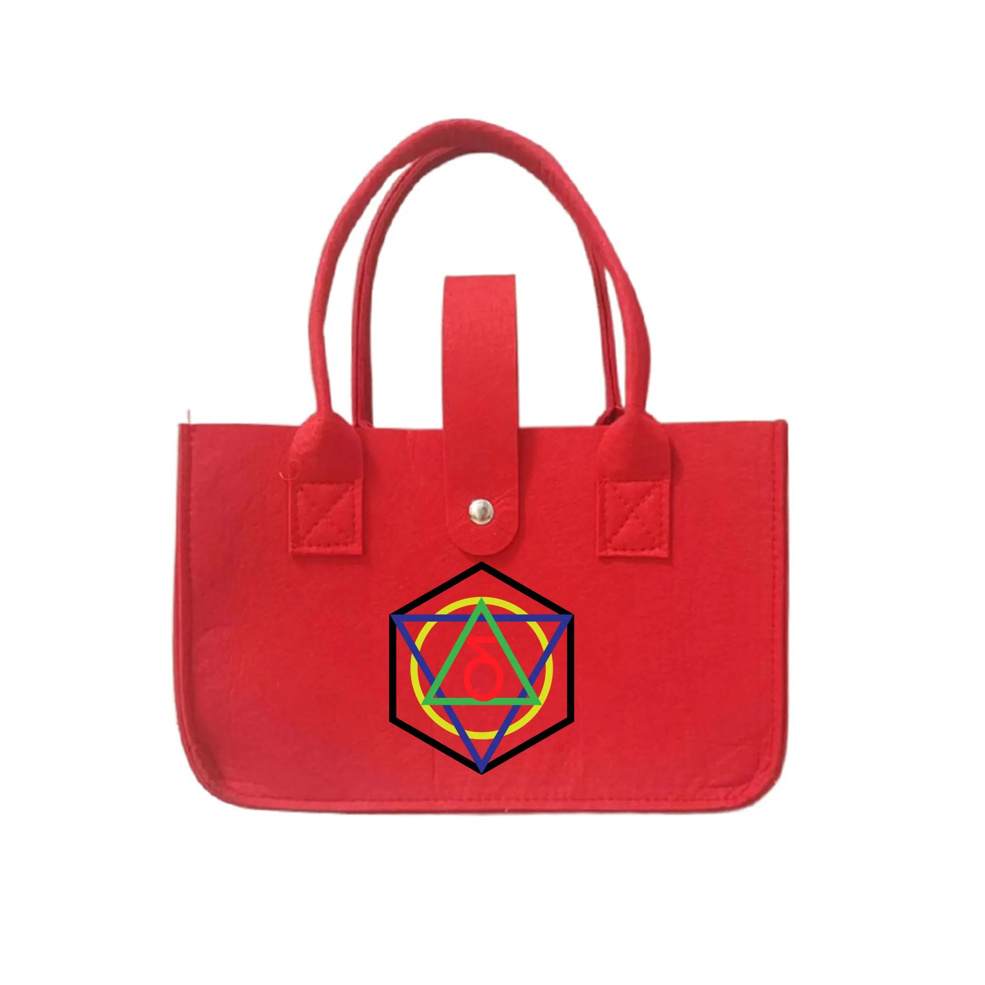 High Capacity Premium Felt Shopping Bag, custom tote bag with logo imprint 2