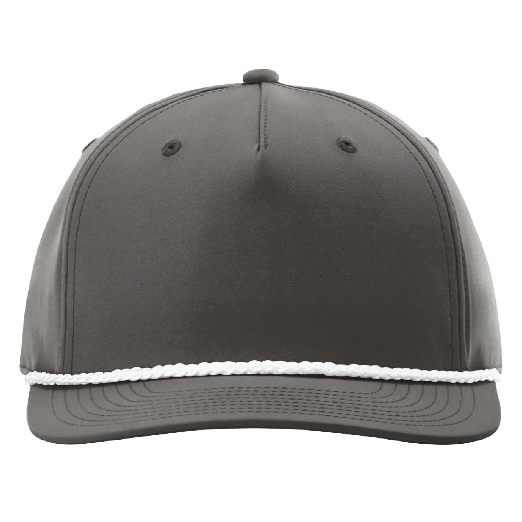 Richardson #258 Five Panel Rope Cap w/Leatherette Adhesive Patches or Embroidery 11