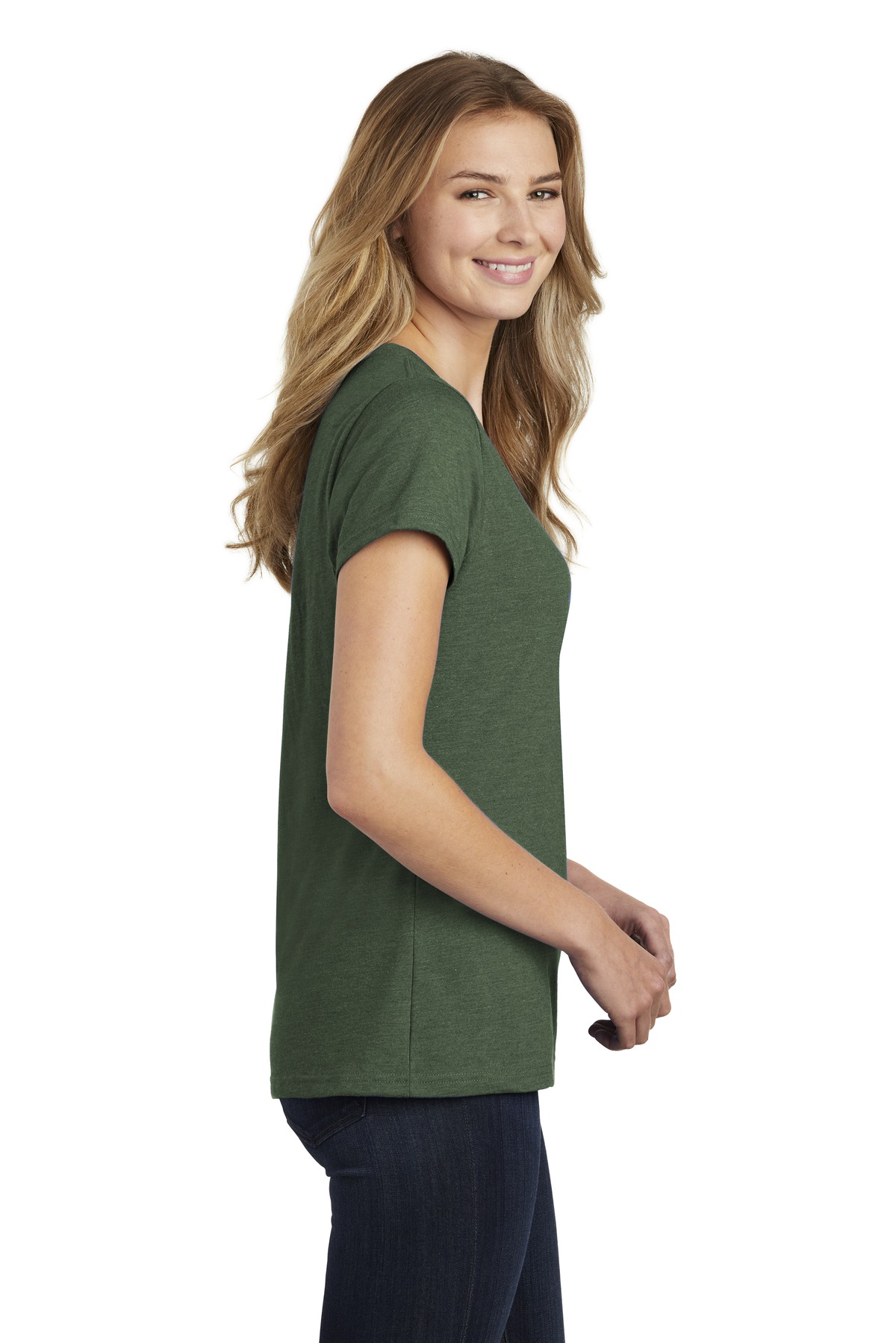 Port & Company® Women's Fan Favorite Blend V-Neck Tee 68