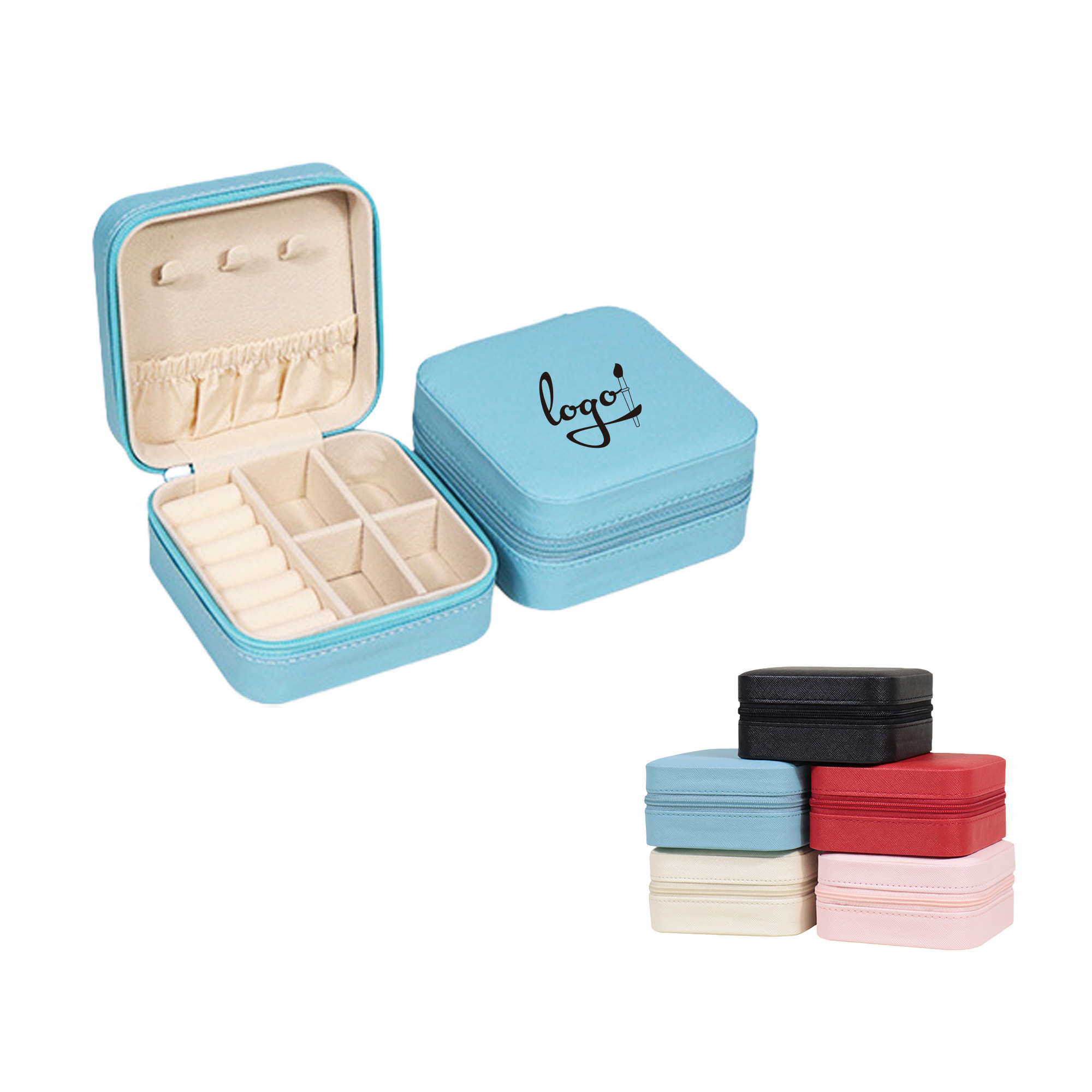 Personalized Zippered Jewelry Case 3