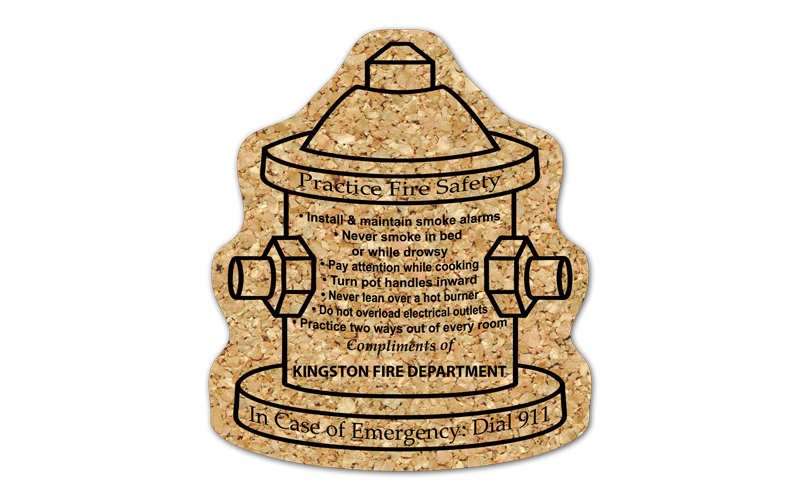 Fire Hydrant Cork Coaster