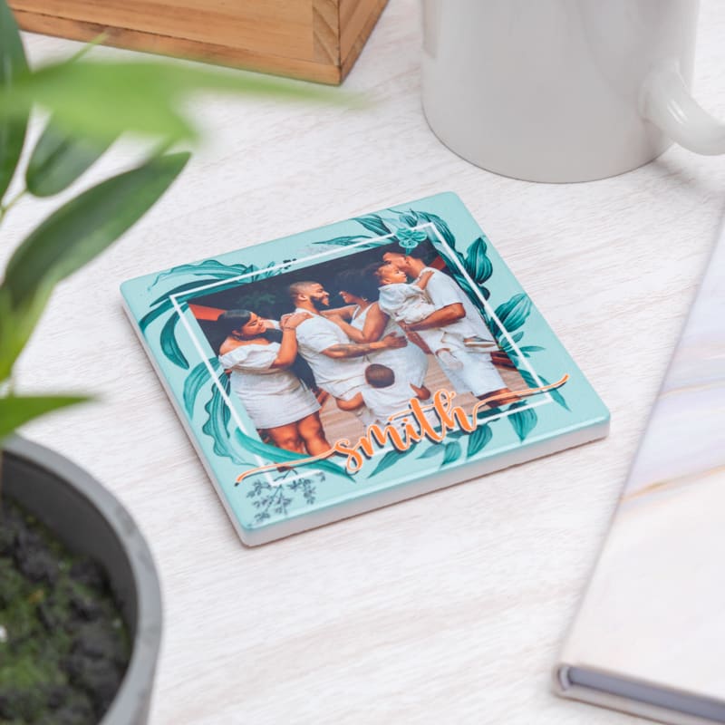 4 Inch Full Color Square Ceramic Coasters 7