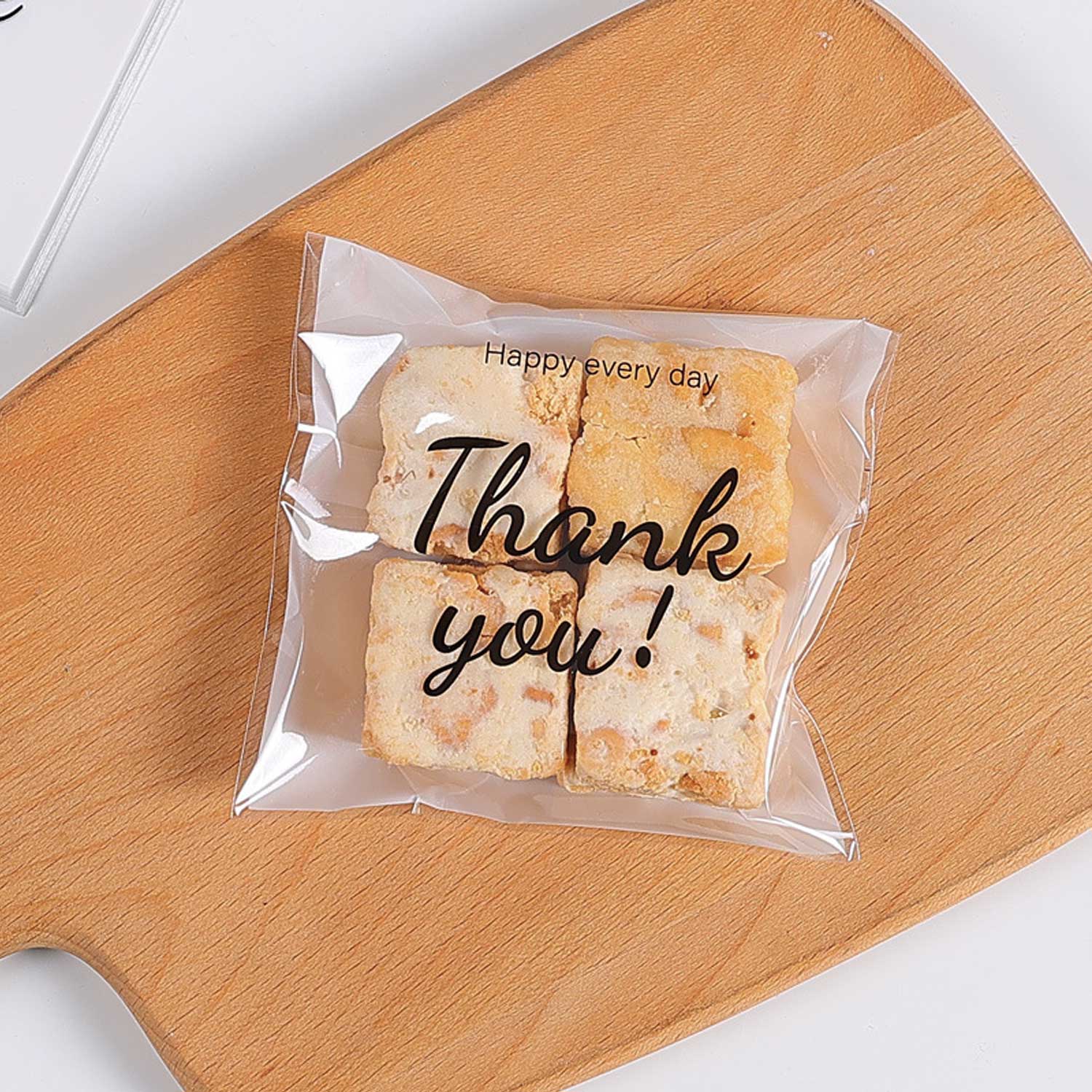 2.75x2.75", 4x4", 5x5" Self-Sealing 'Thank you' Bags 4