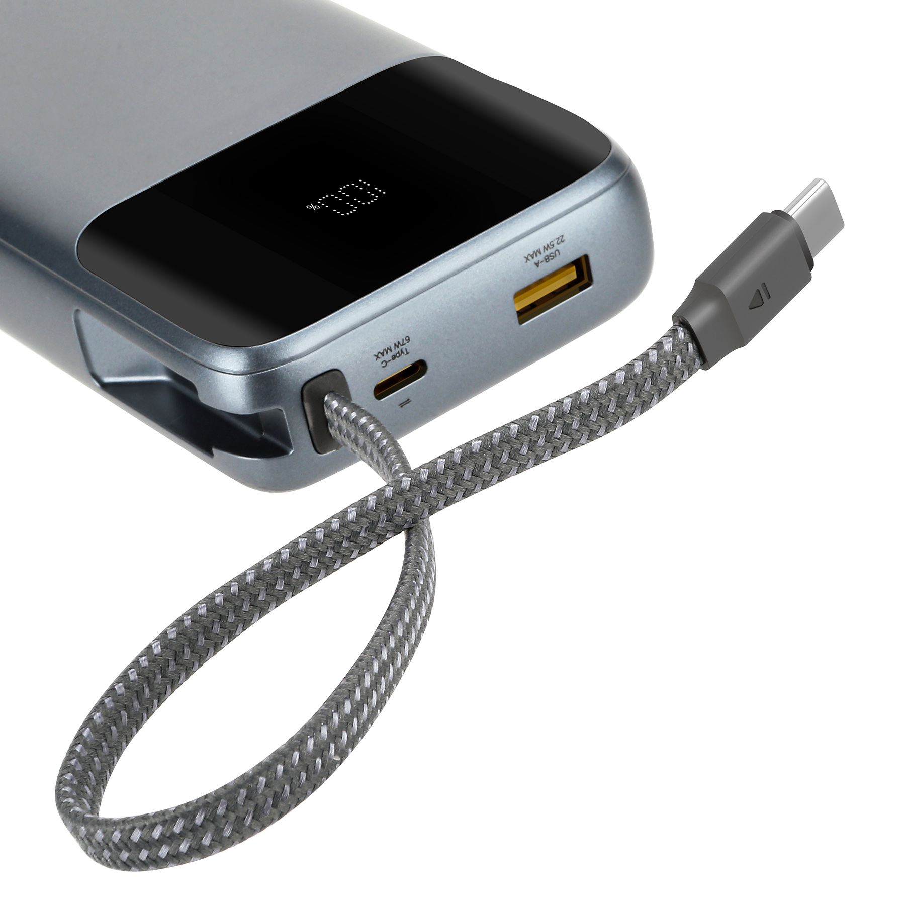 20000mAh 67W Fast Charging Portable Laptop Power Bank With Built-In Cable 9