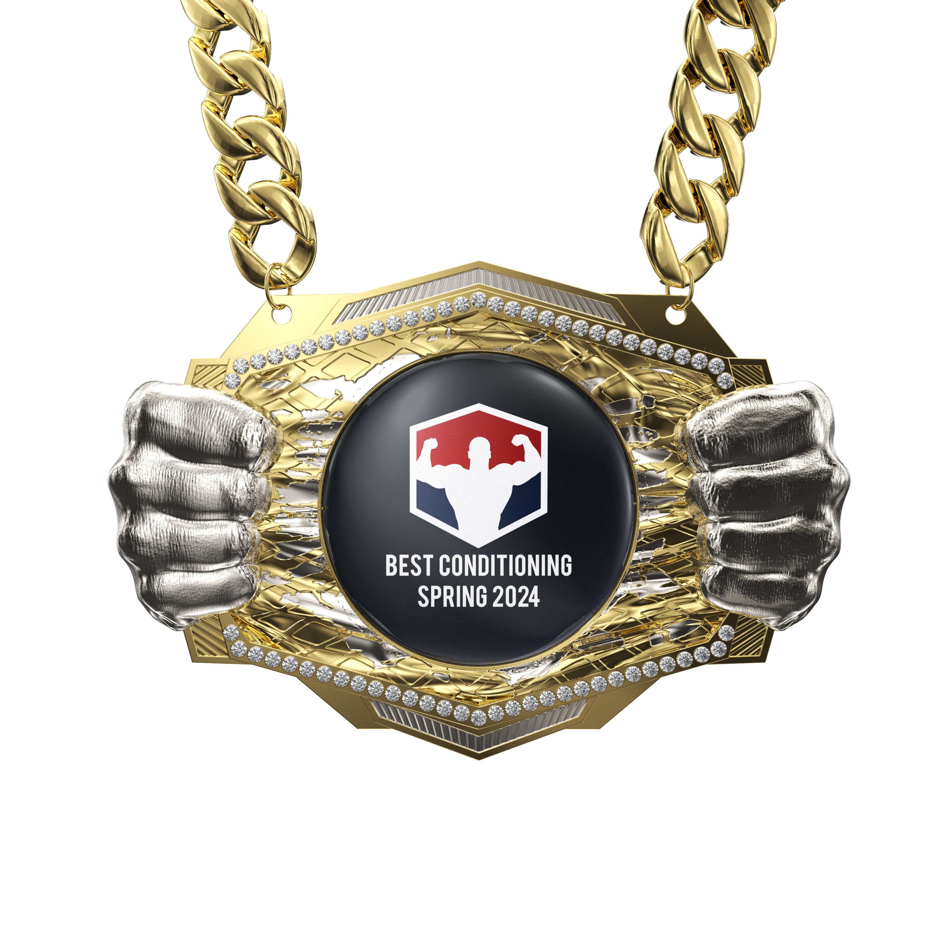 Express Vibraprint® Knock Out Champ Chain w/ Chain