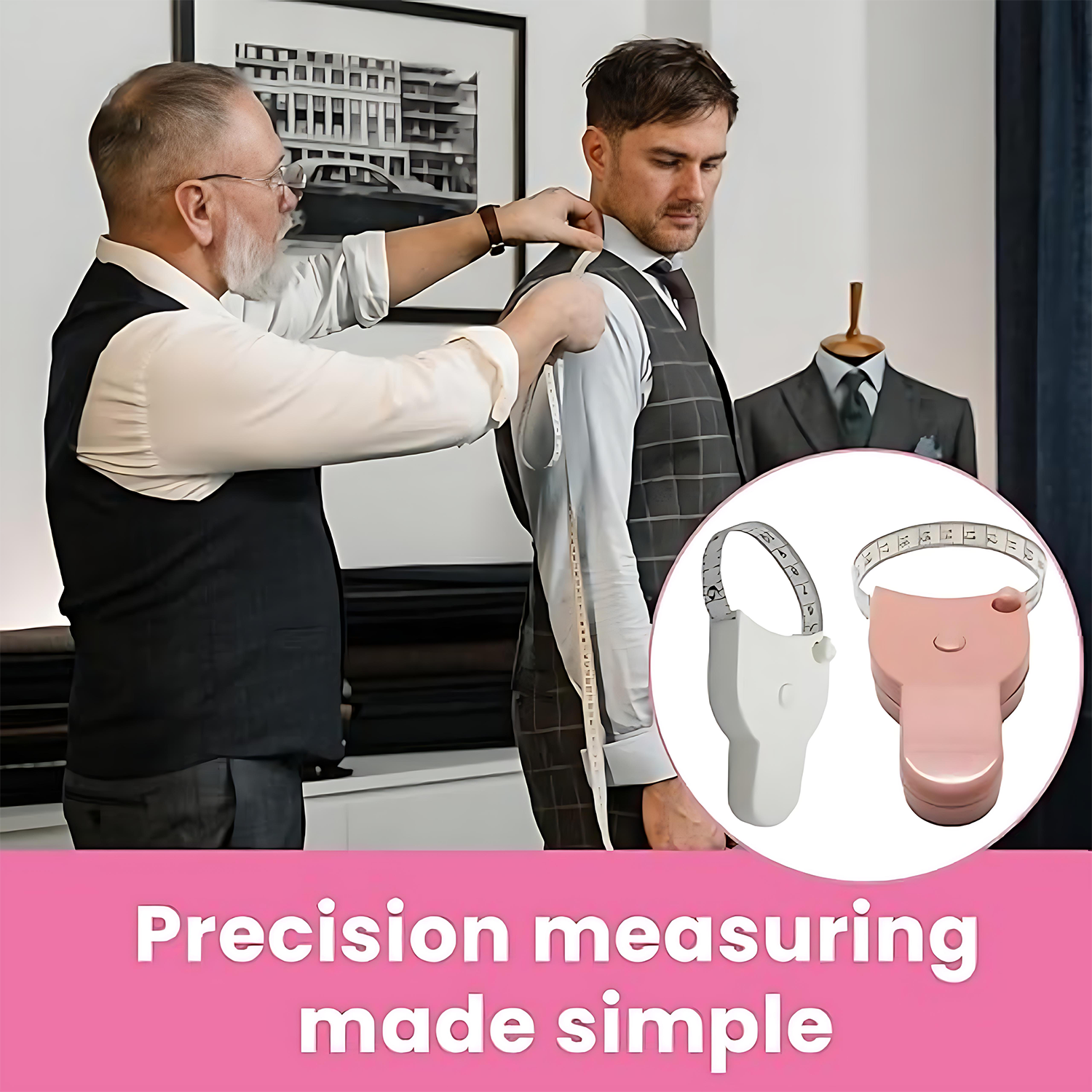 Portable Household Automatic Retractable Tape Measure 8