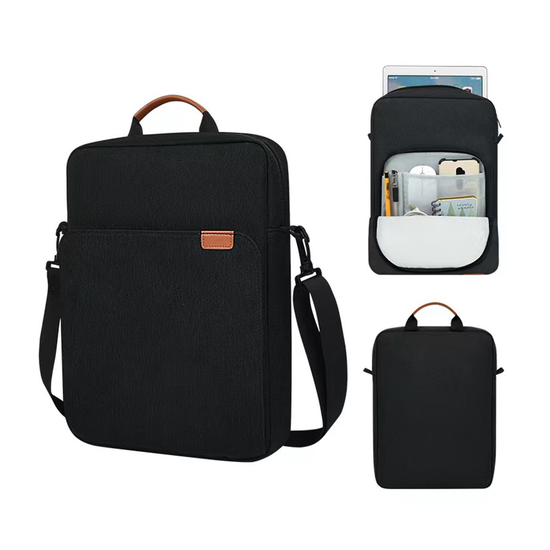 13.3 14 Inch Laptop Sleeve Bag with Shoulder Strap 4