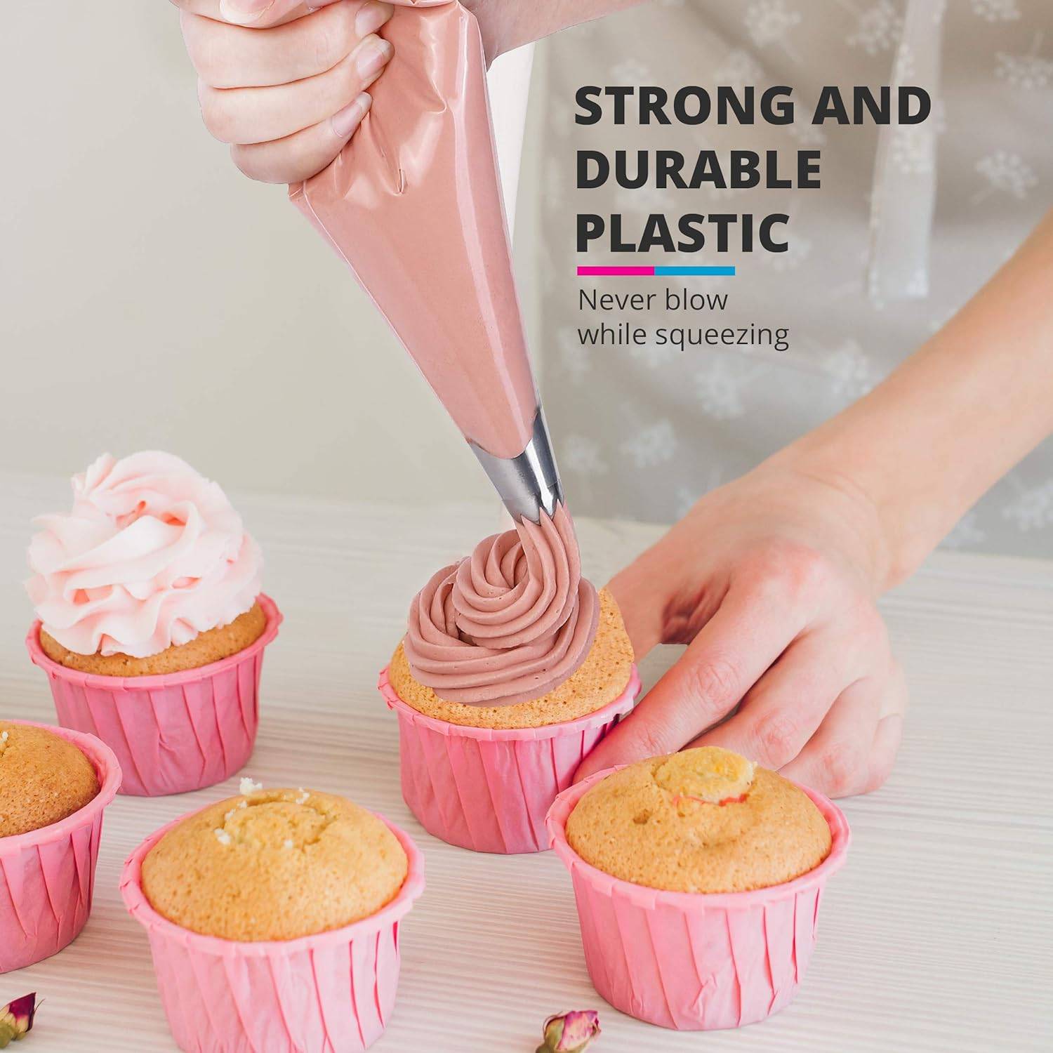 100 Anti Burst Pastry Icing Disposable Piping Bags 7