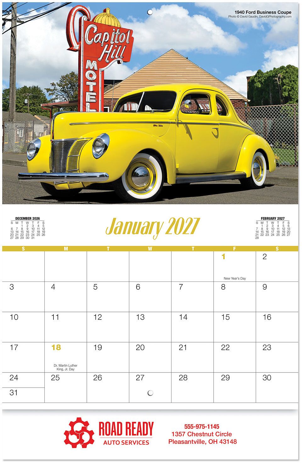 DAYS GONE BY STAPLED WALL CALENDAR 9
