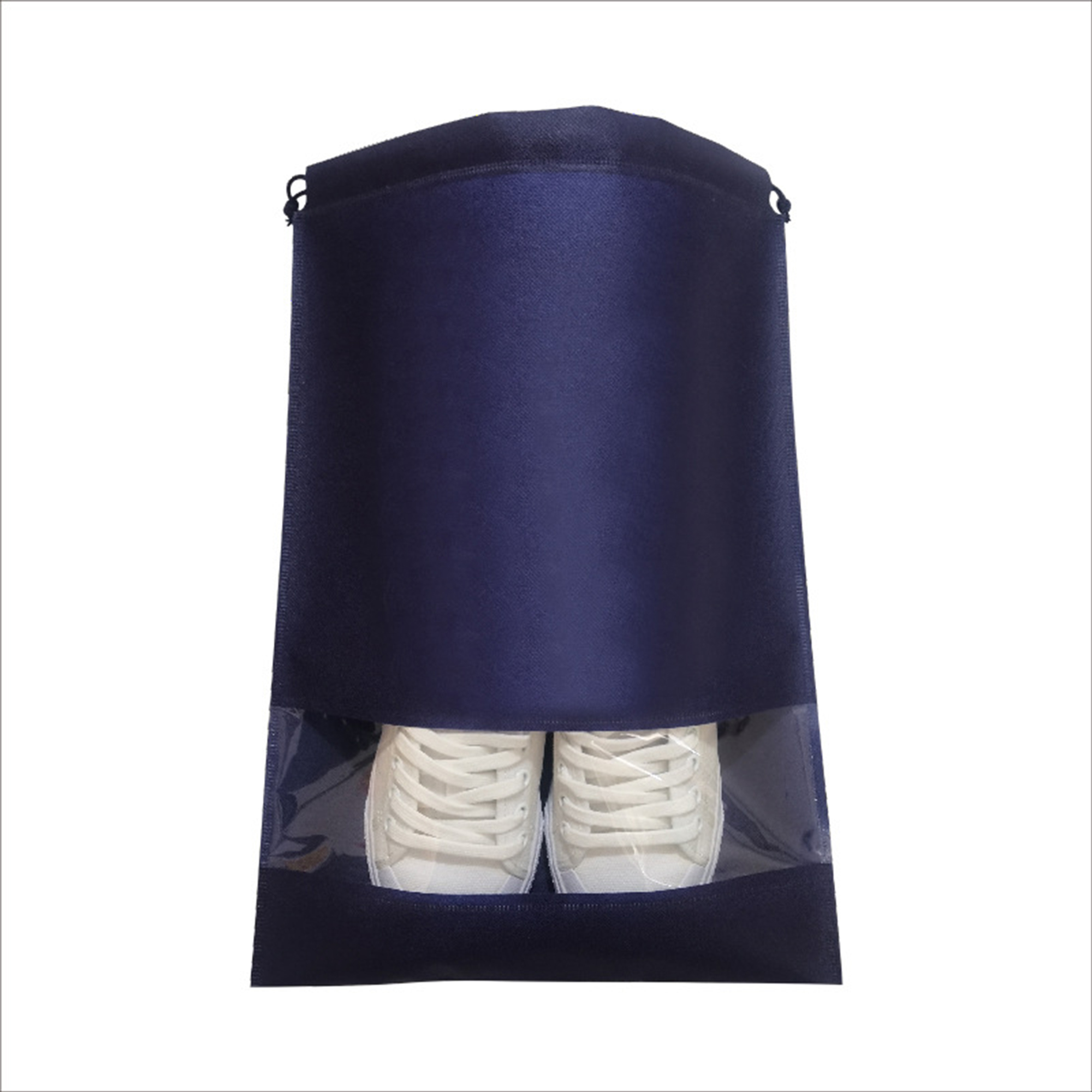 Non Woven Drawstring Footwear Pouch With Window 2