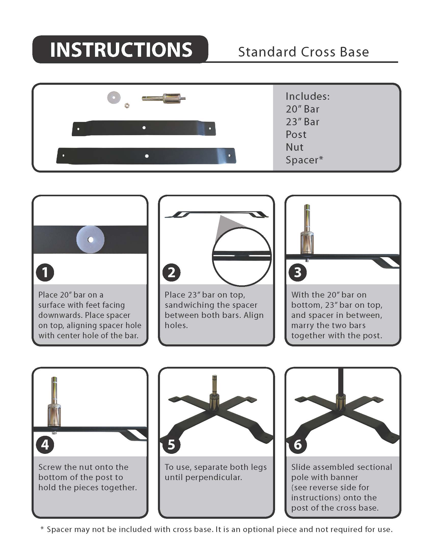 8' Portable Single Reverse Teardrop Kit with Cross Base 9