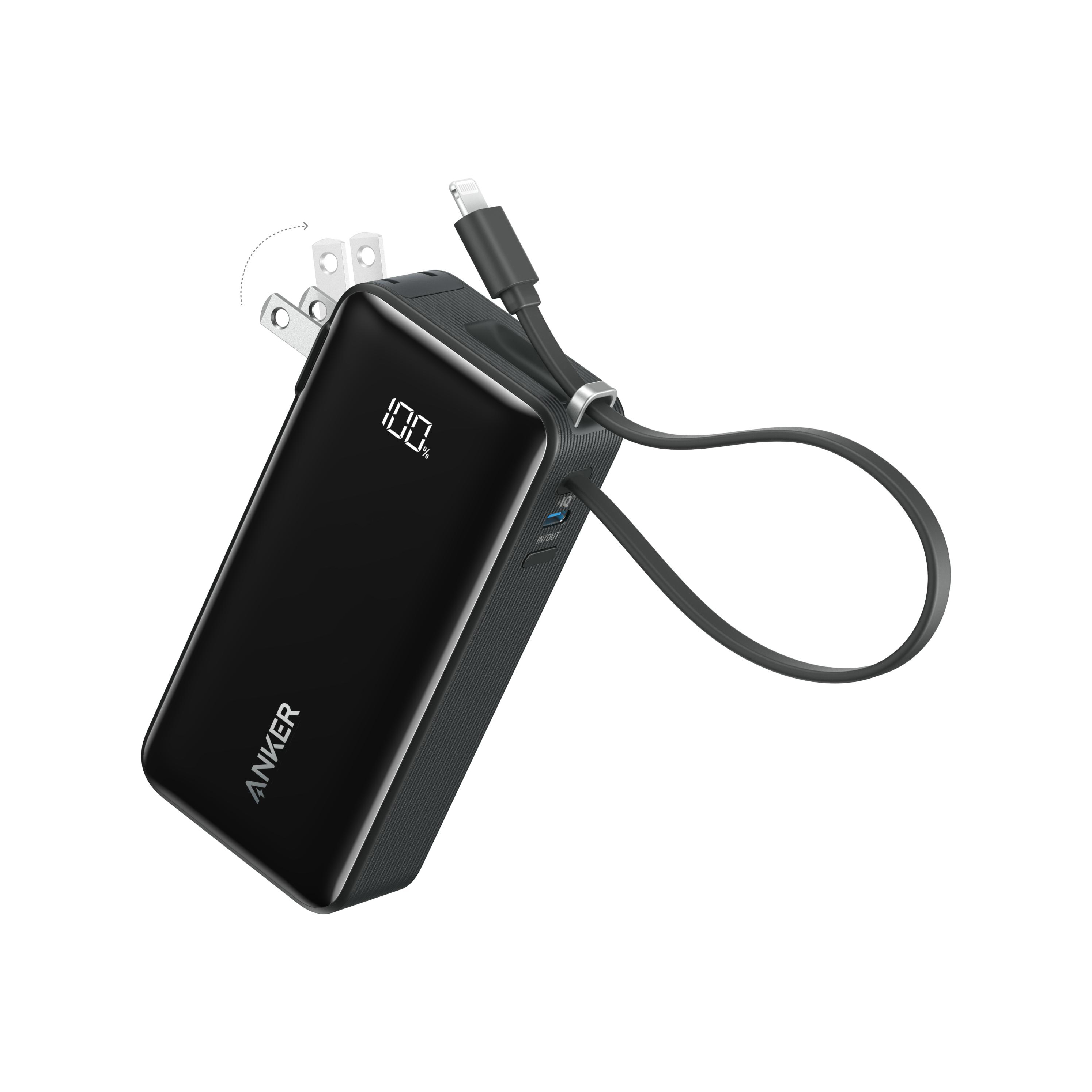 Anker Power Bank (10K, Fusion, Built-In Cable) 6