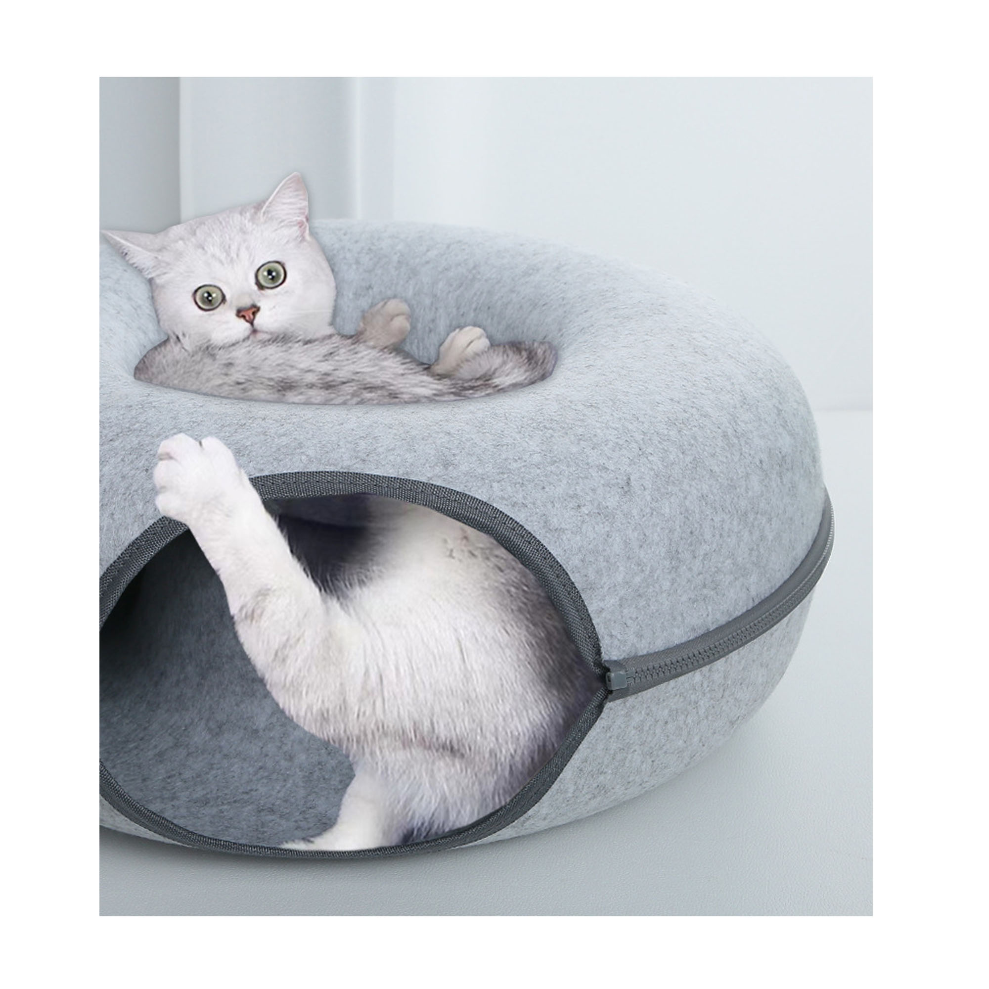 Felt Cozy Felt Cat Cave Bed For Ultimate Comfort 2