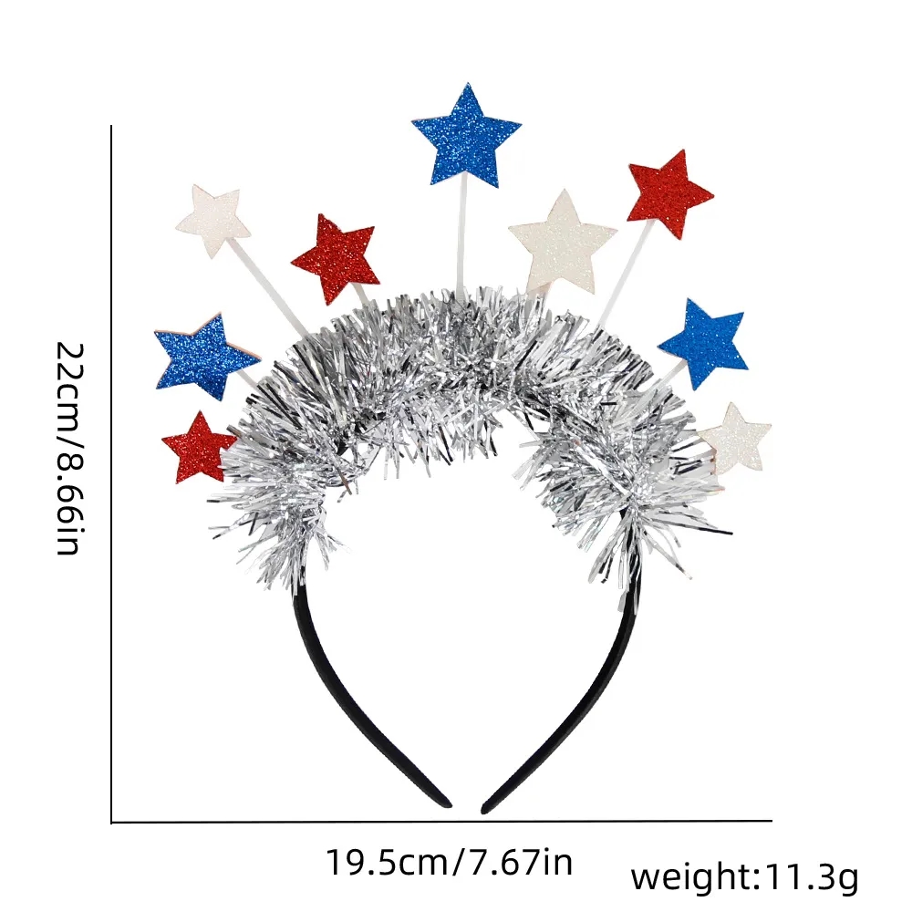 Pentagram Hair Clause Fourth of July Party Props Headband 2