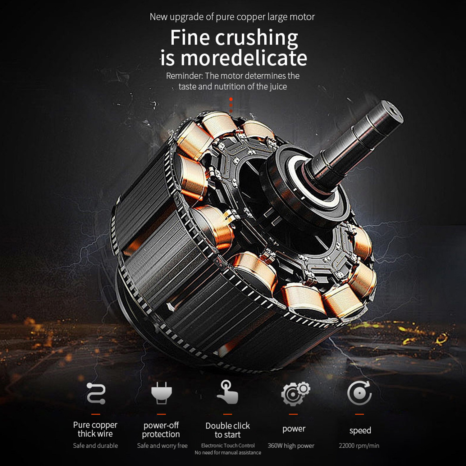 24Oz Electric Portable Rechargeable Juicer Blender 5