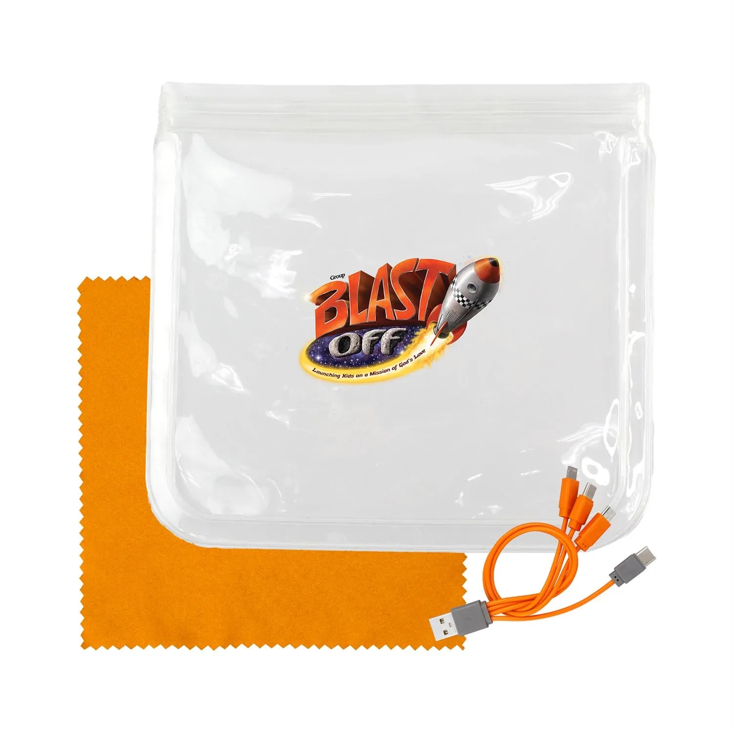 Clear Cable & Cloth Set 6