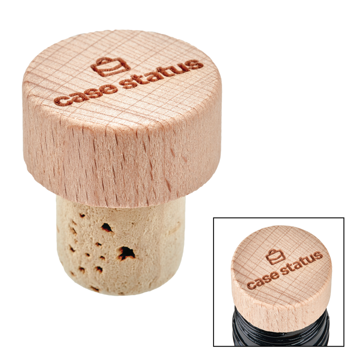 Natural Beechwood Wine Stopper Cork