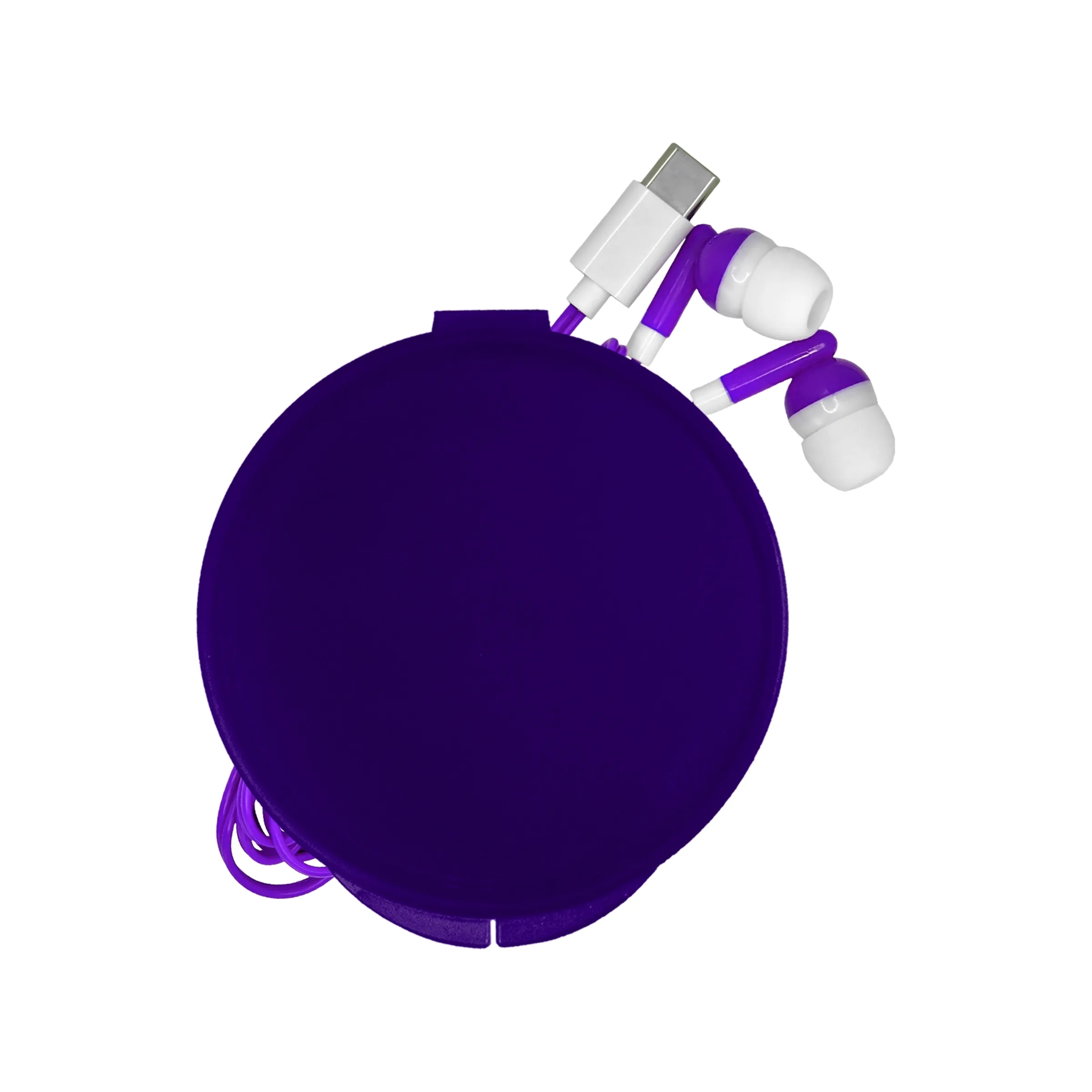 Round Type C Ear Bud Case 7