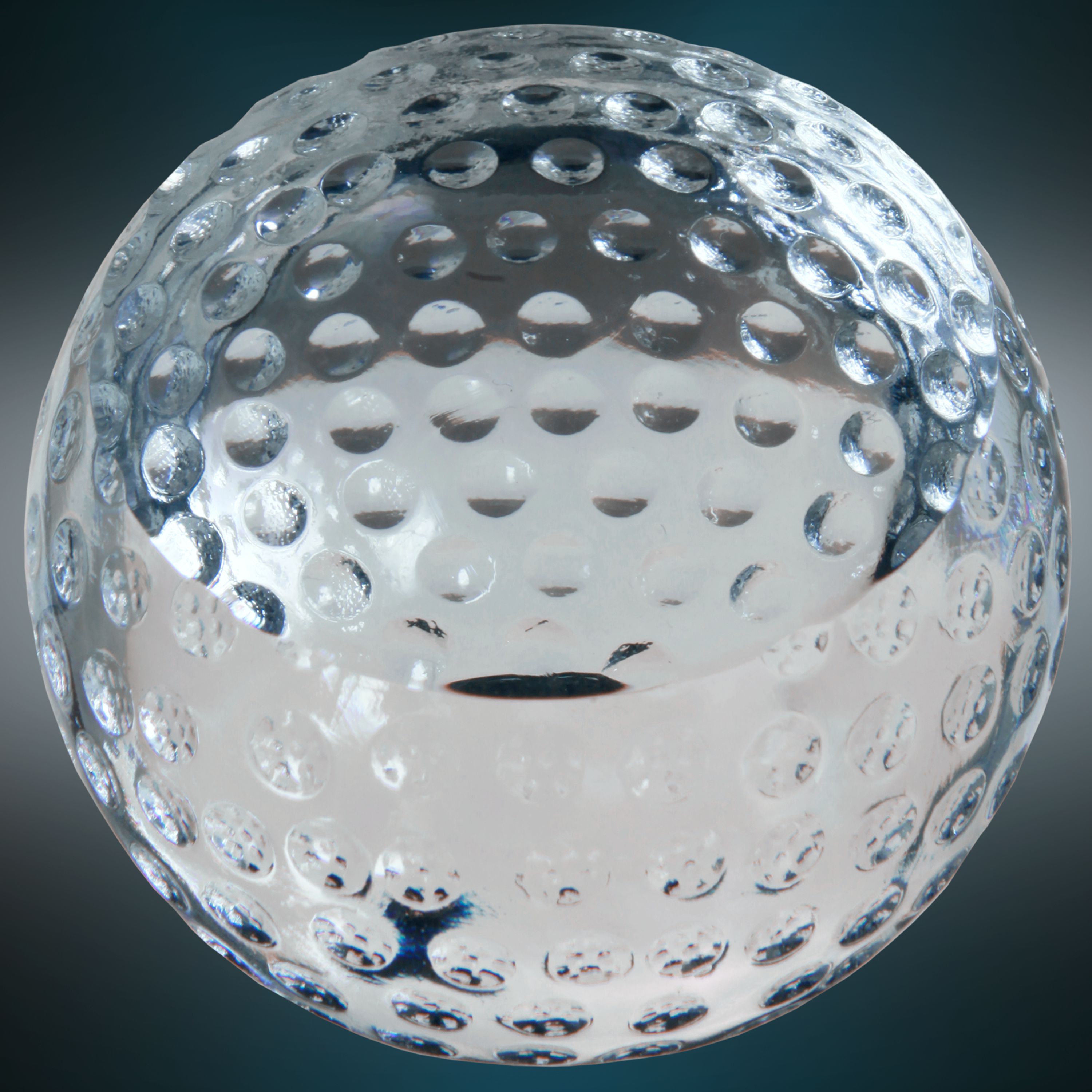 3 1/8" Crystal Golf Ball Paperweight Award 3