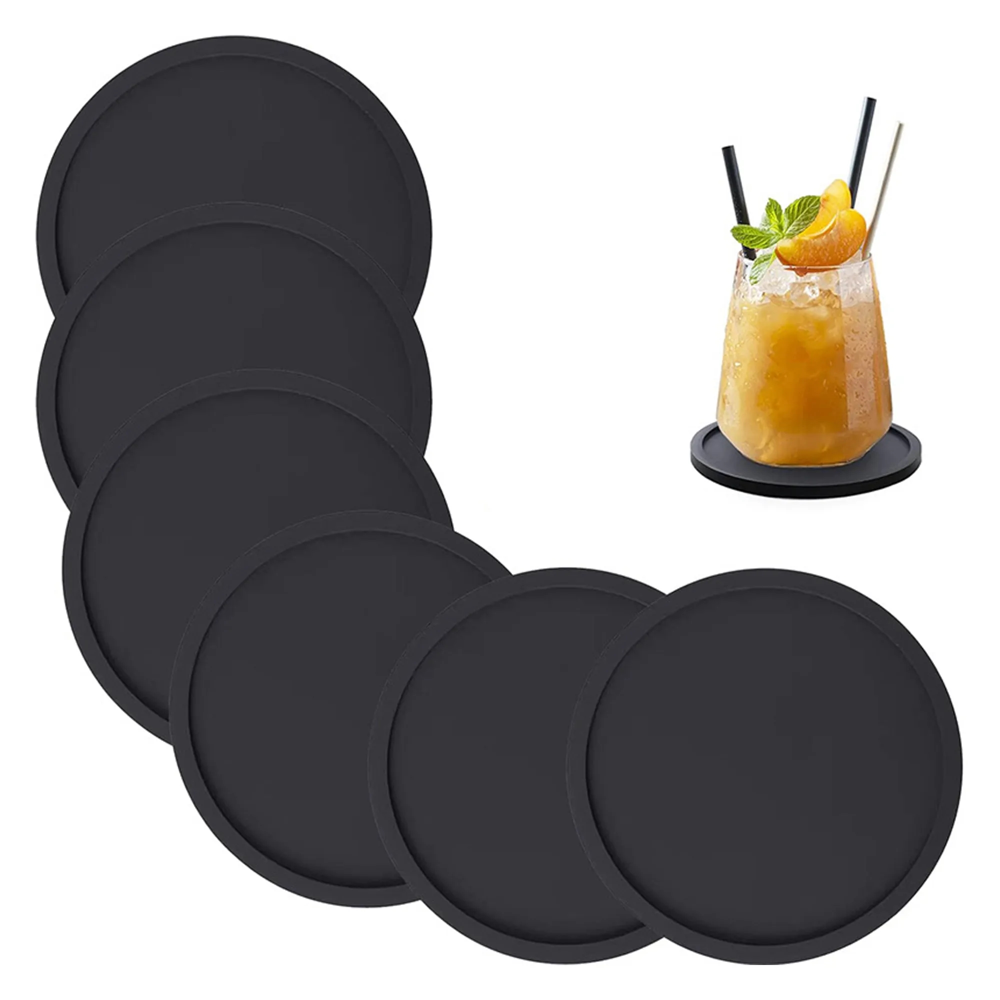 Round Silicone Coaster 2