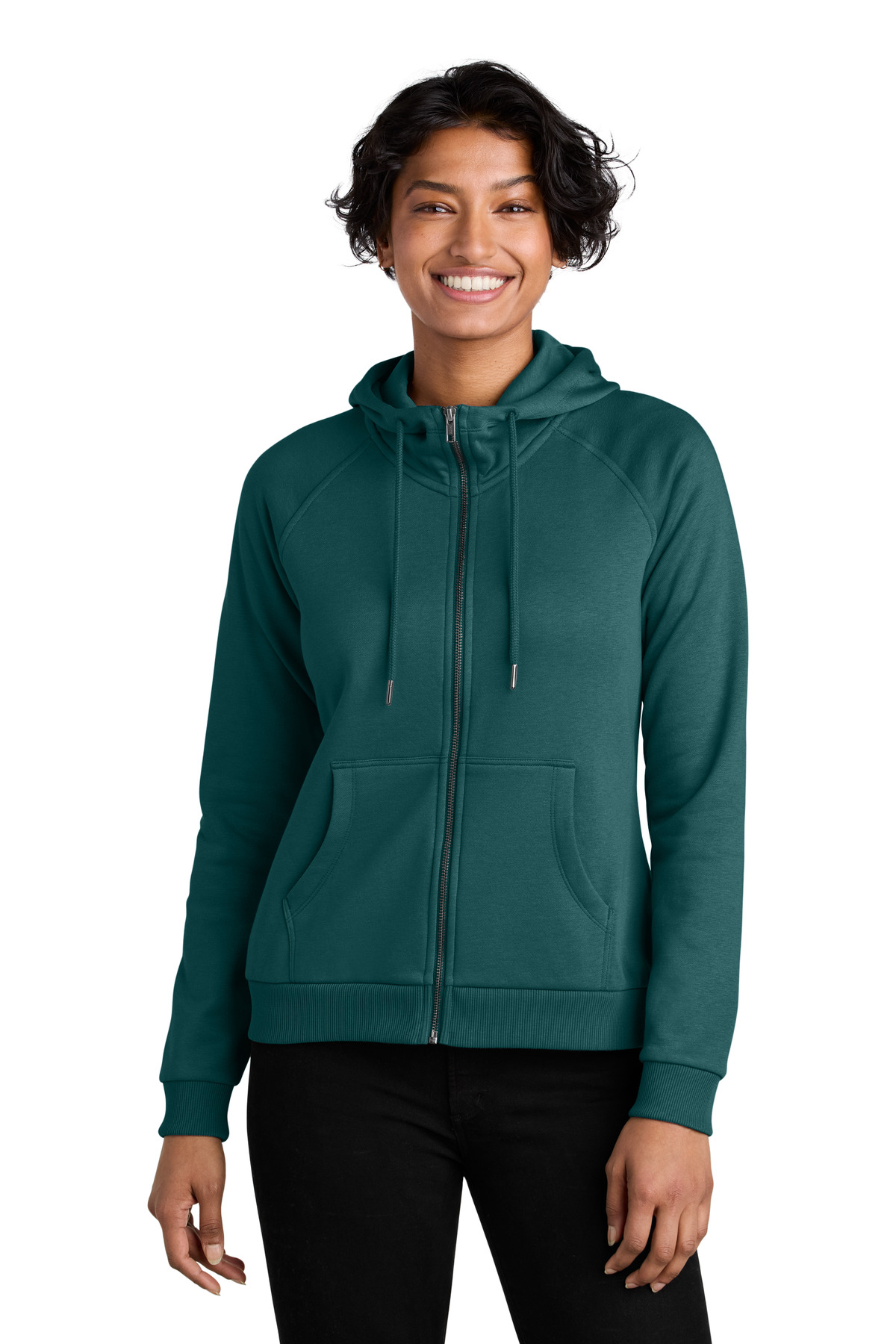 Allmade Women's Organic CVC Fleece Full-Zip Hoodie AL5003 11