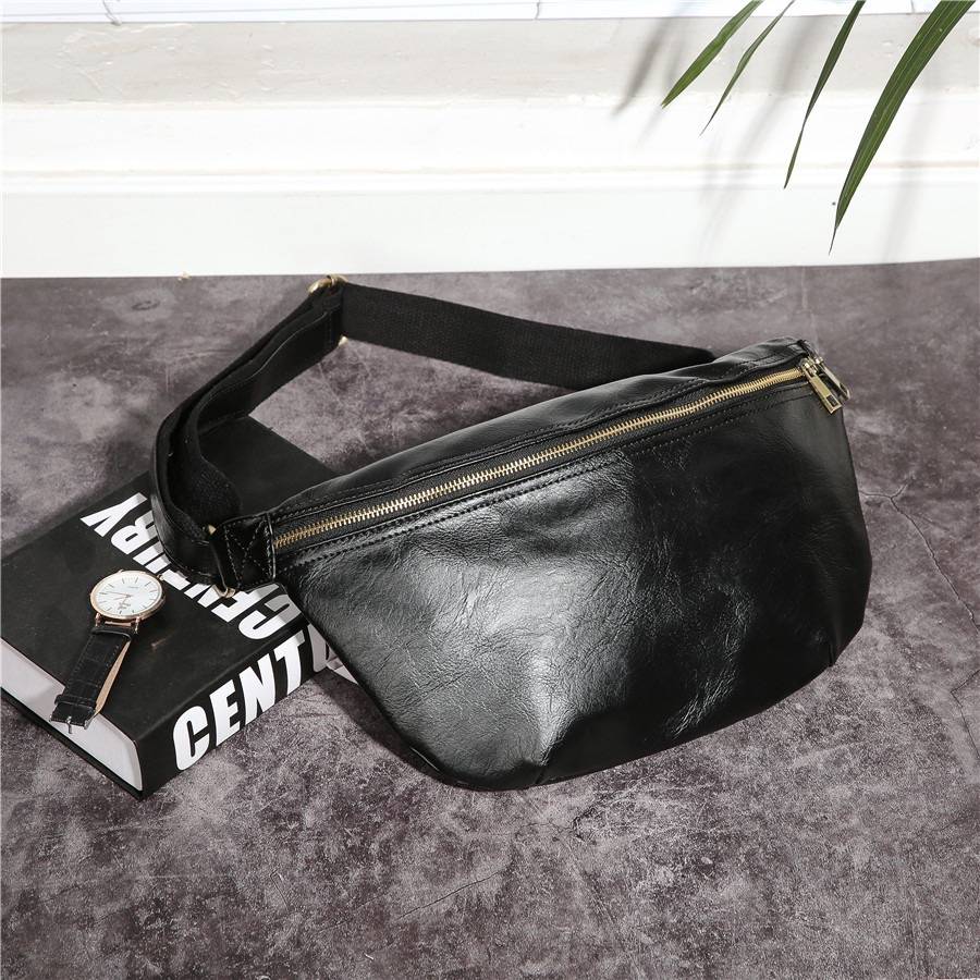 Retro PU Leather Belt Chest Bag 1