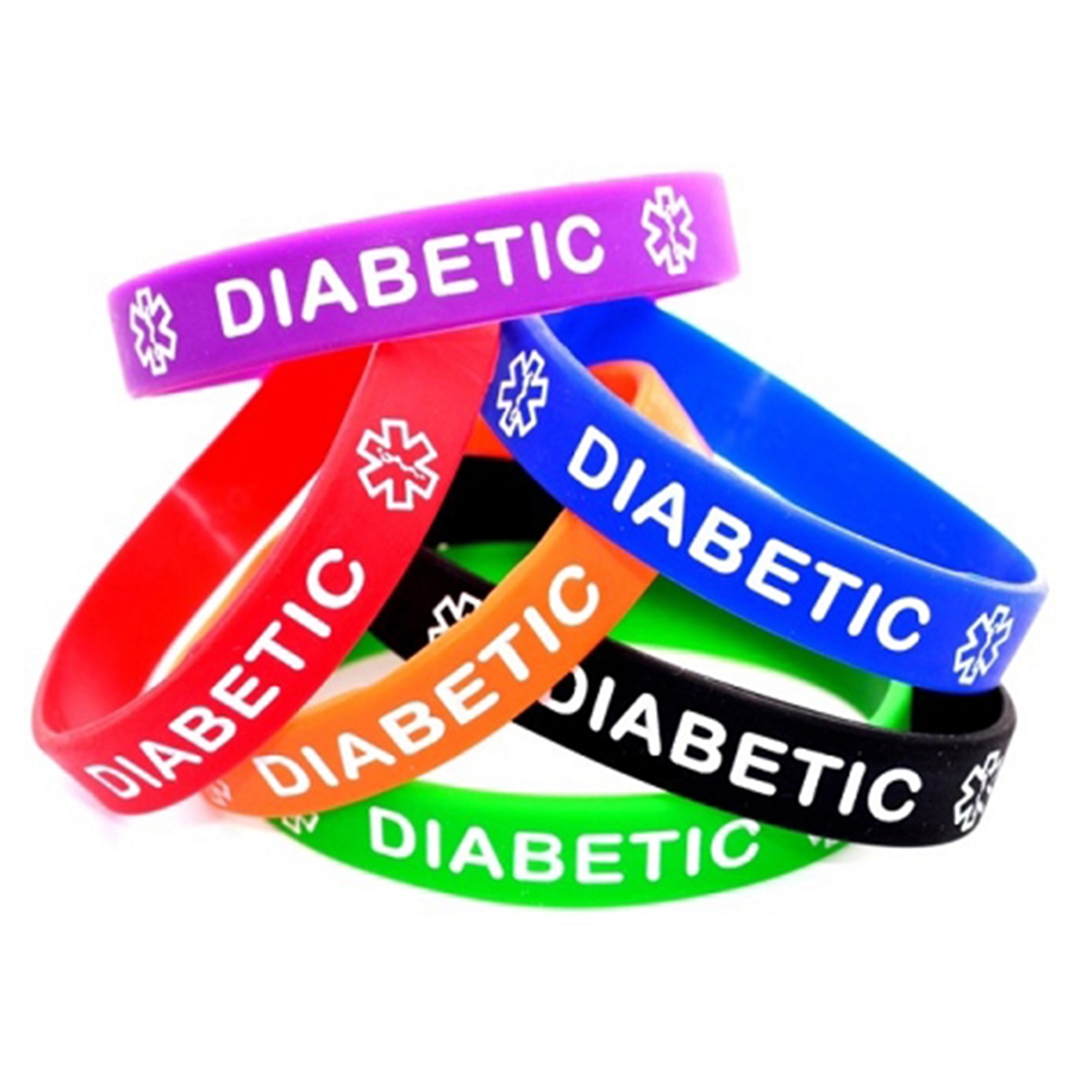 Debossed silicone wristband