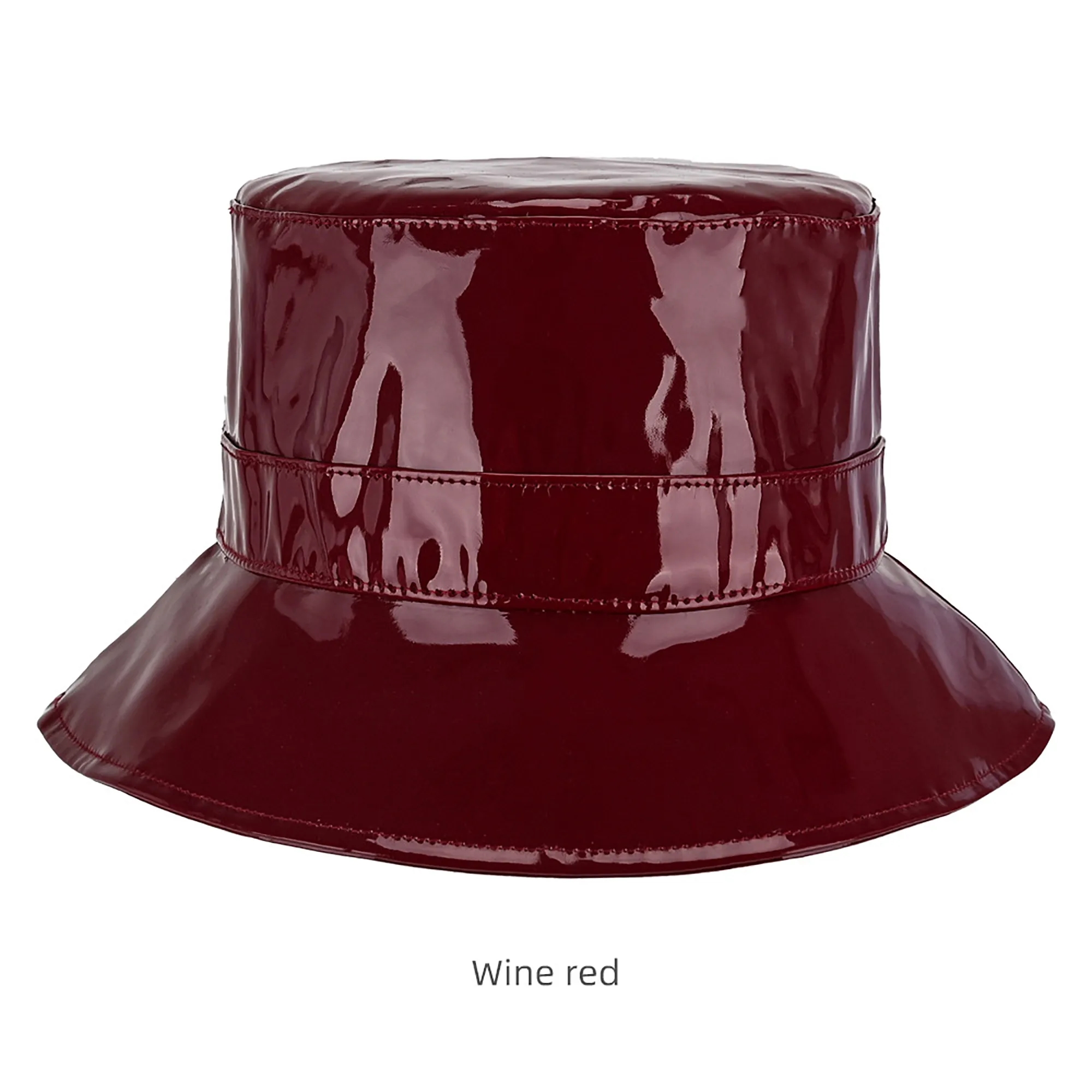 PU Leather Bucket Hat with Wide Brim Sun Coverage 10