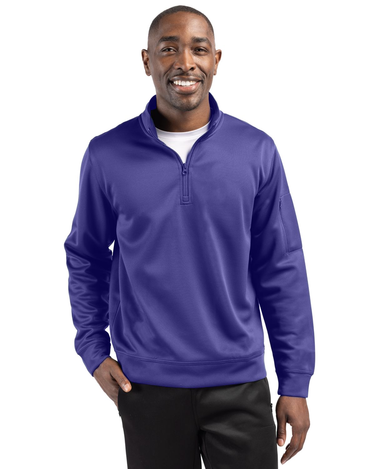 Clique Lift Solution-dyed Performance Unisex Half Zip Sweatshirt 43