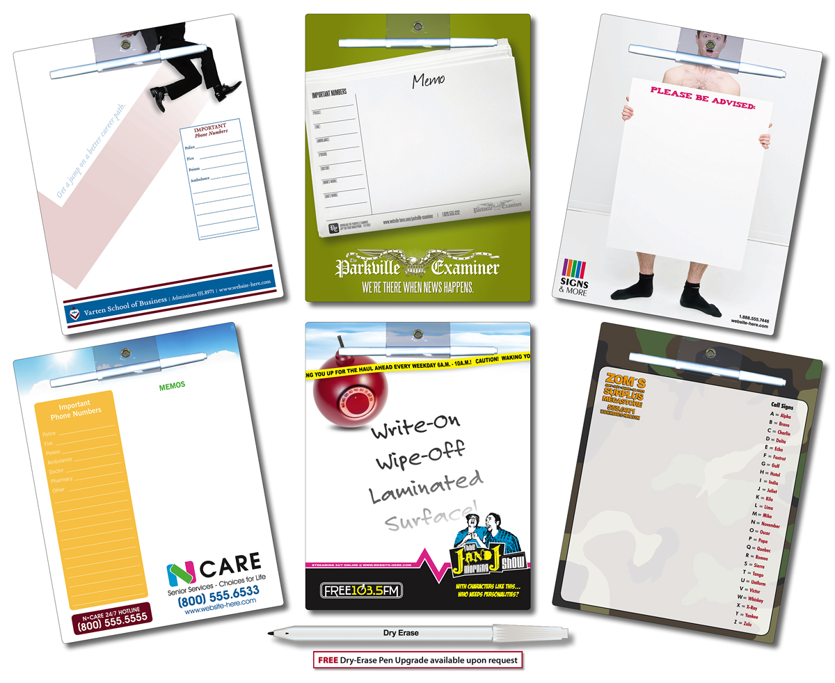 Memo Board - 8.5x11 Extra-Thick Laminated - 24 pt. 1