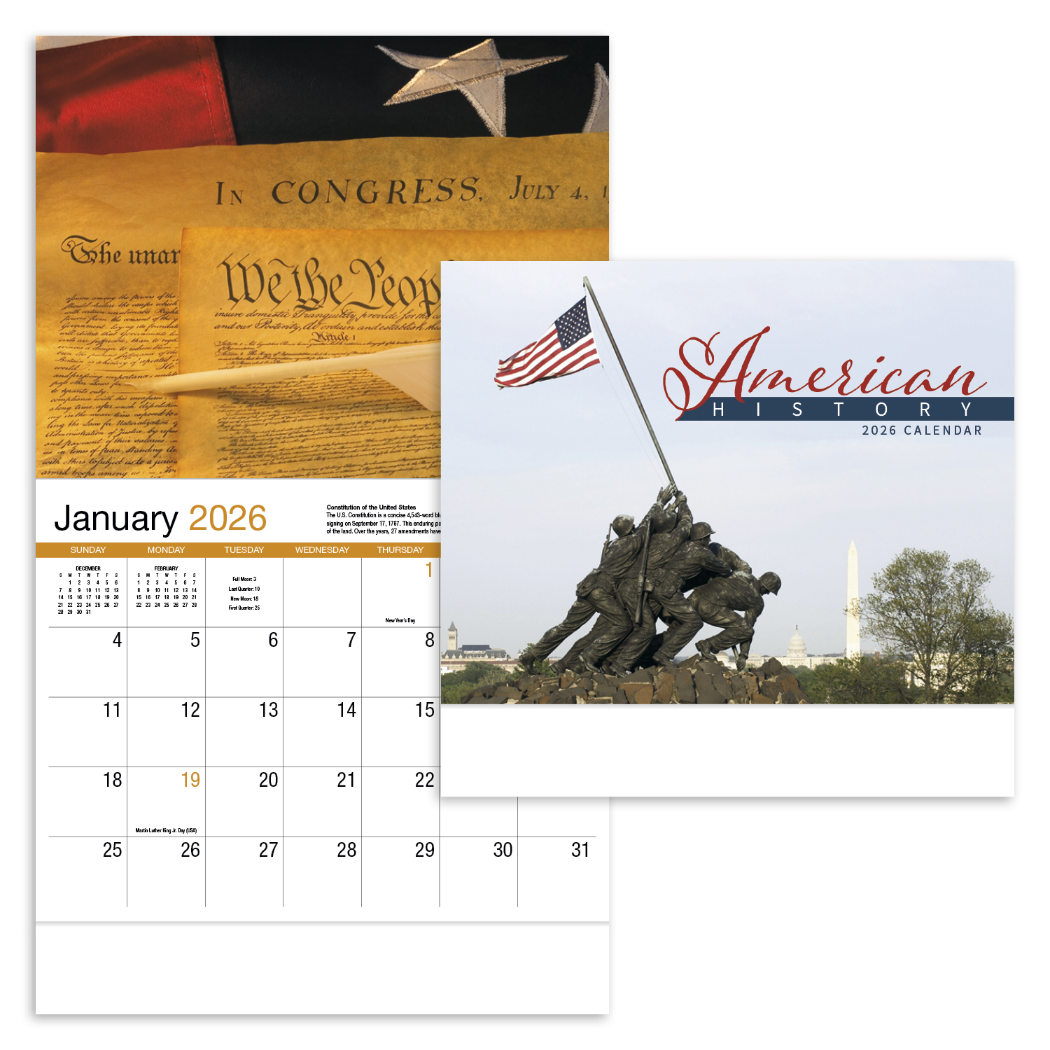 HotLine® Products American History Appointment Calendar - Stapled 5